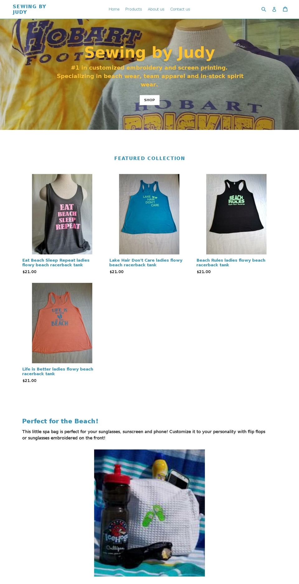 sewingbyjudyonline.com shopify website screenshot
