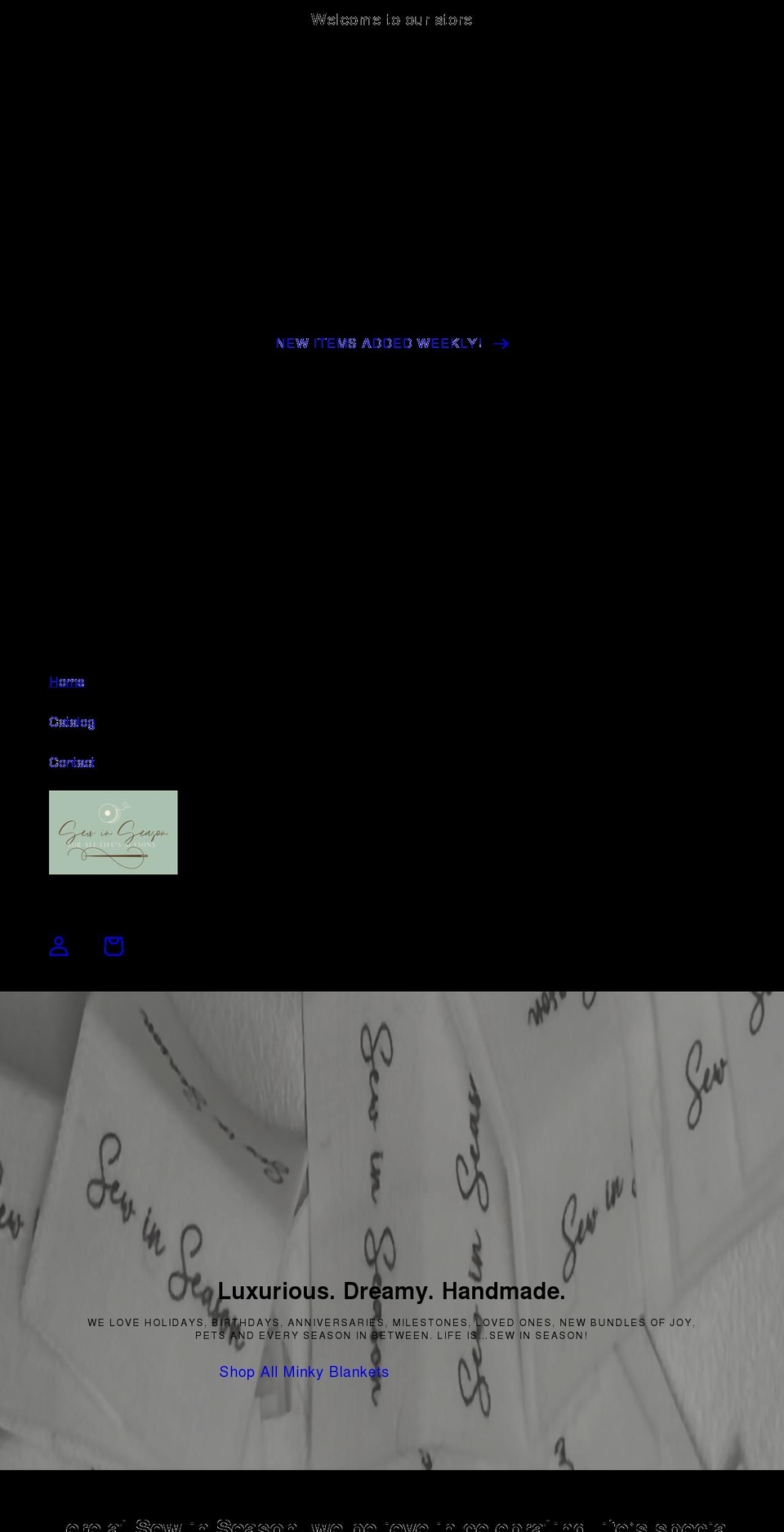 sewinseason.com shopify website screenshot