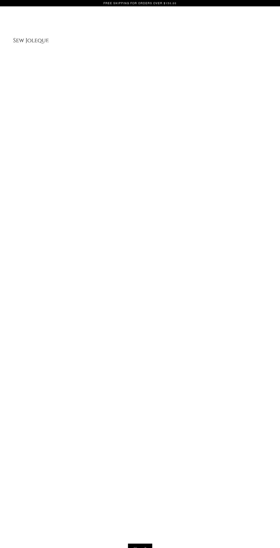 sewjoleque.com shopify website screenshot