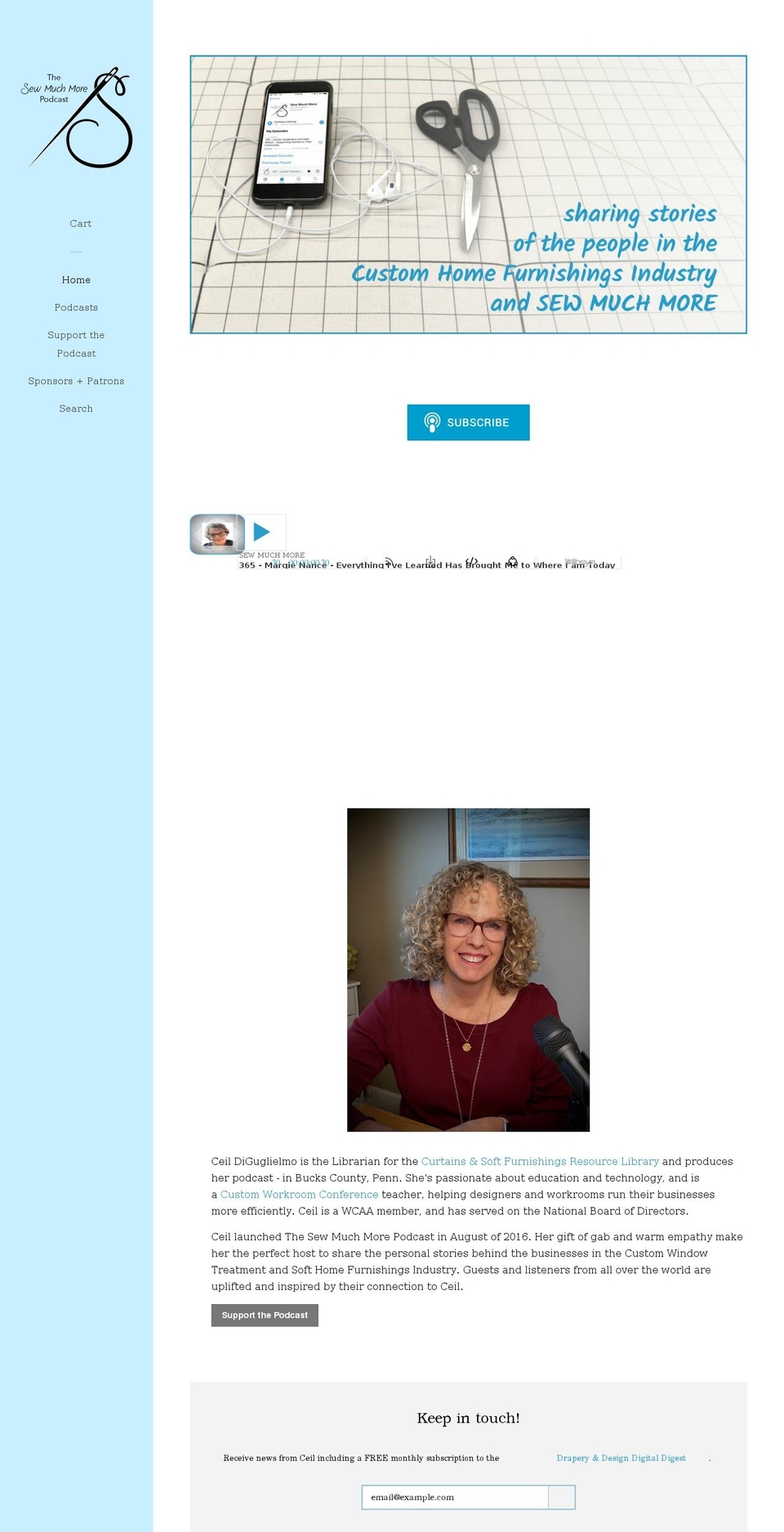 sewmuchmorepodcast.com shopify website screenshot