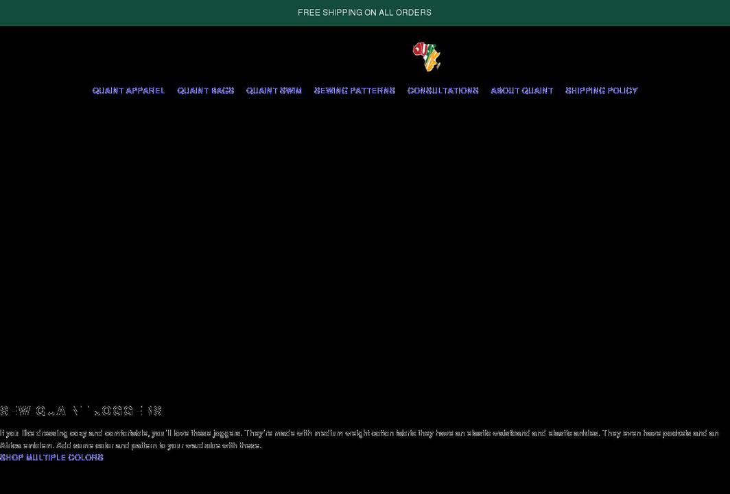 sewquaint.com shopify website screenshot
