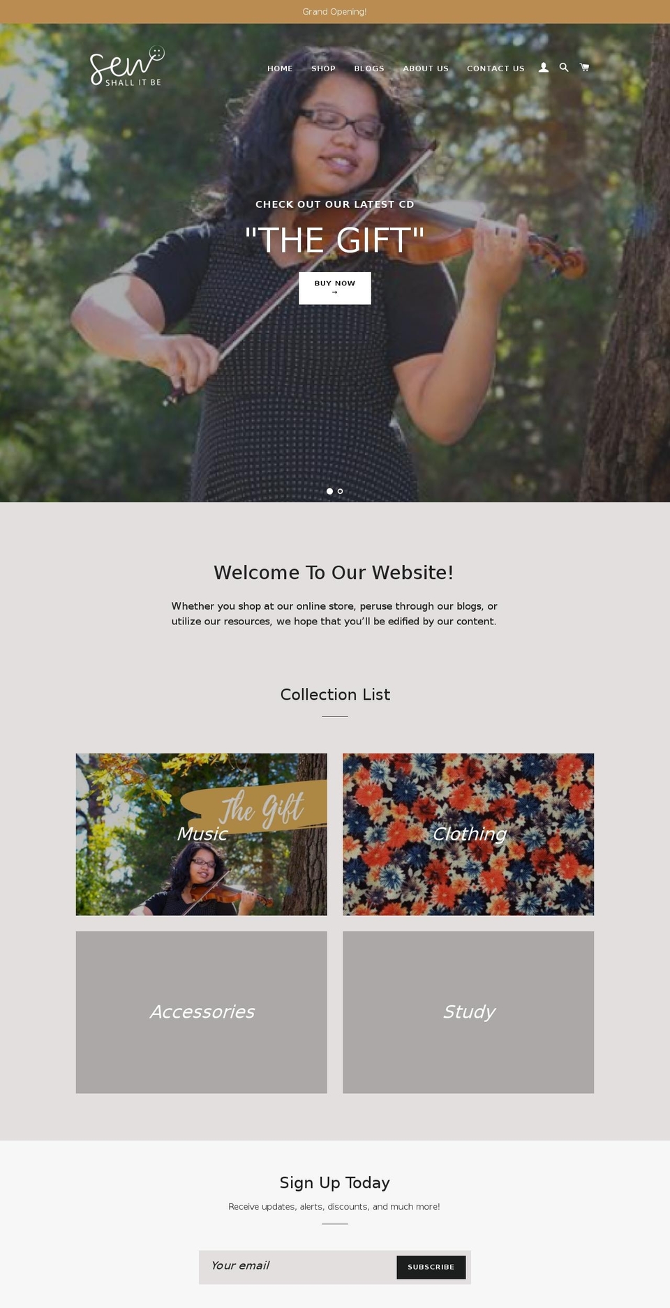 sewshallitbe.com — Shopify storefront screenshot