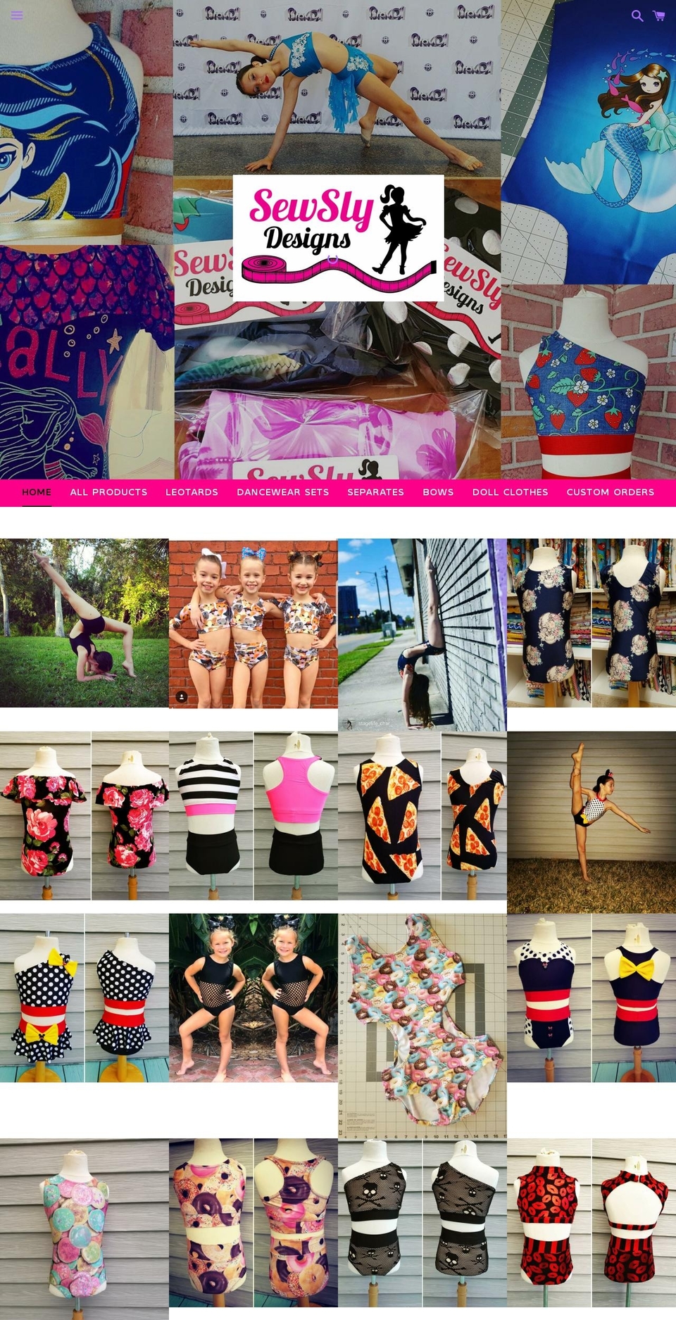 sewslydesigns.com shopify website screenshot