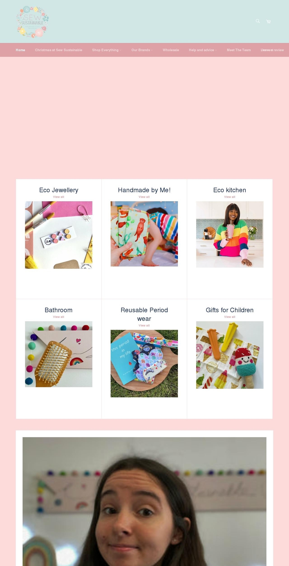 sewsustainableuk.com shopify website screenshot