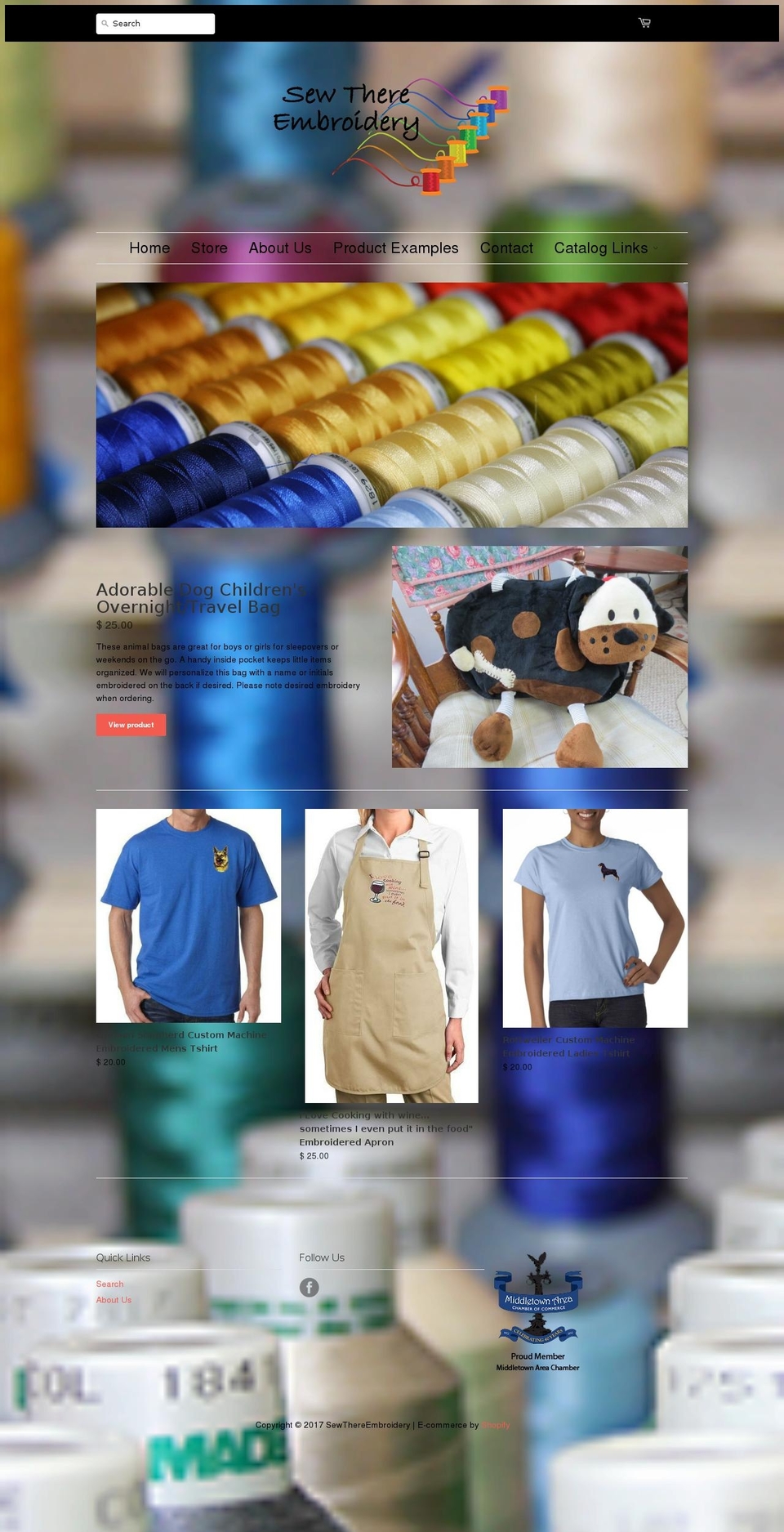 sewthere.net shopify website screenshot