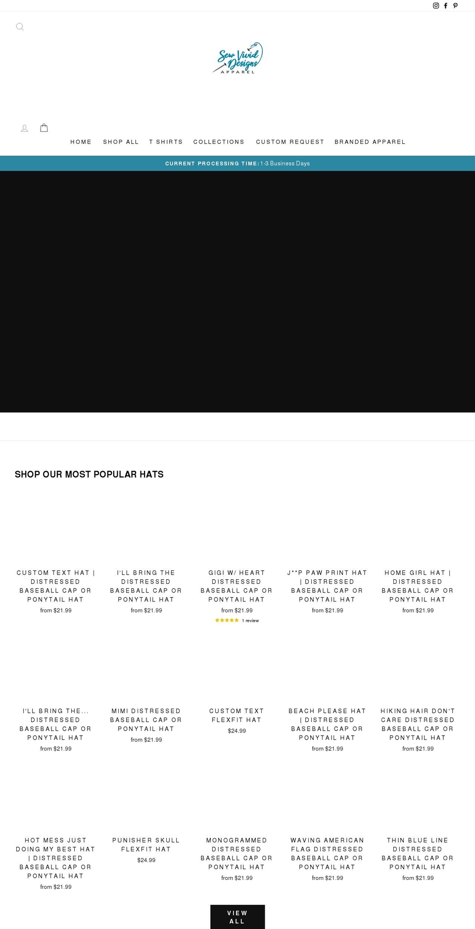 sewvividdesigns.com shopify website screenshot