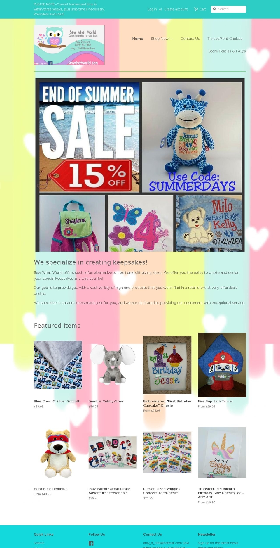 sewwhatworld.com — Shopify storefront screenshot