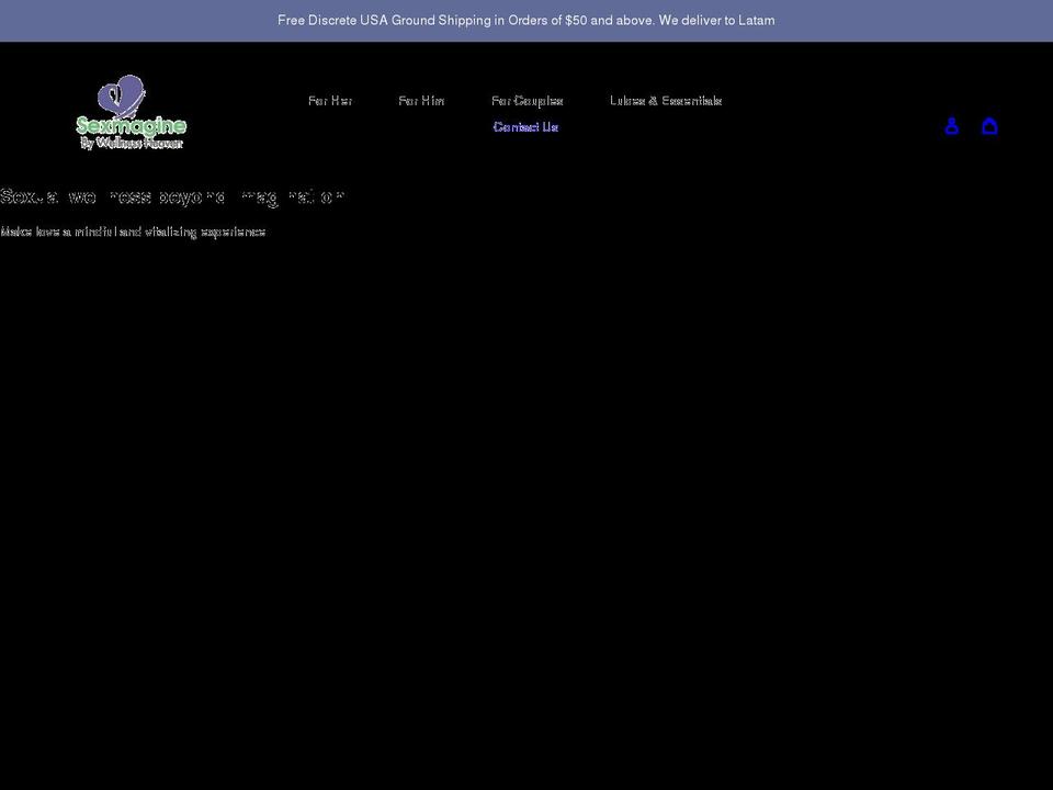 sexmagine.com shopify website screenshot