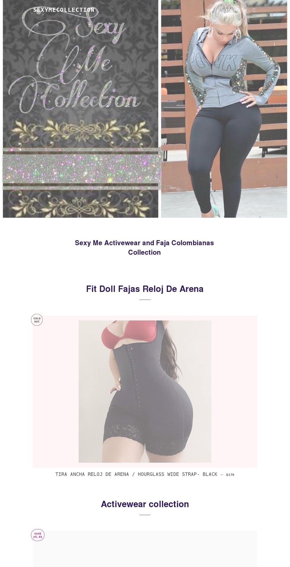 sexymecollection.com shopify website screenshot