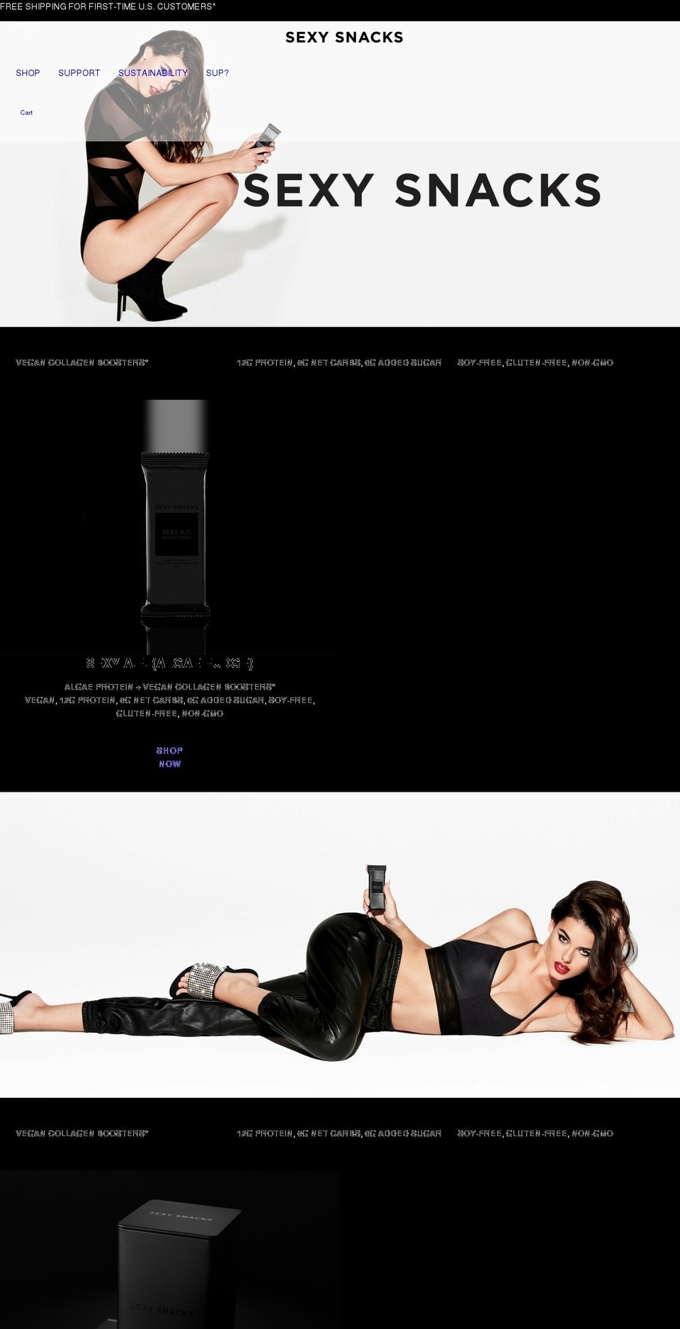 sexysnacks.co shopify website screenshot