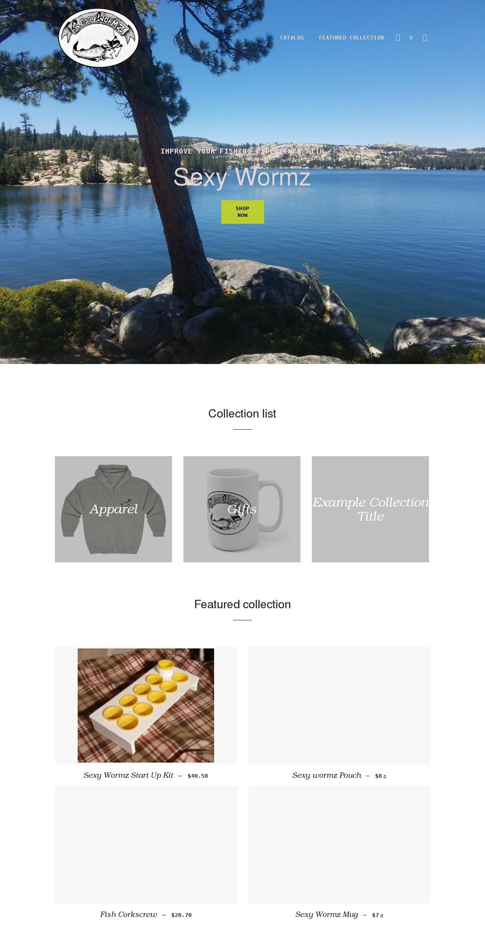 sexyworms.com shopify website screenshot