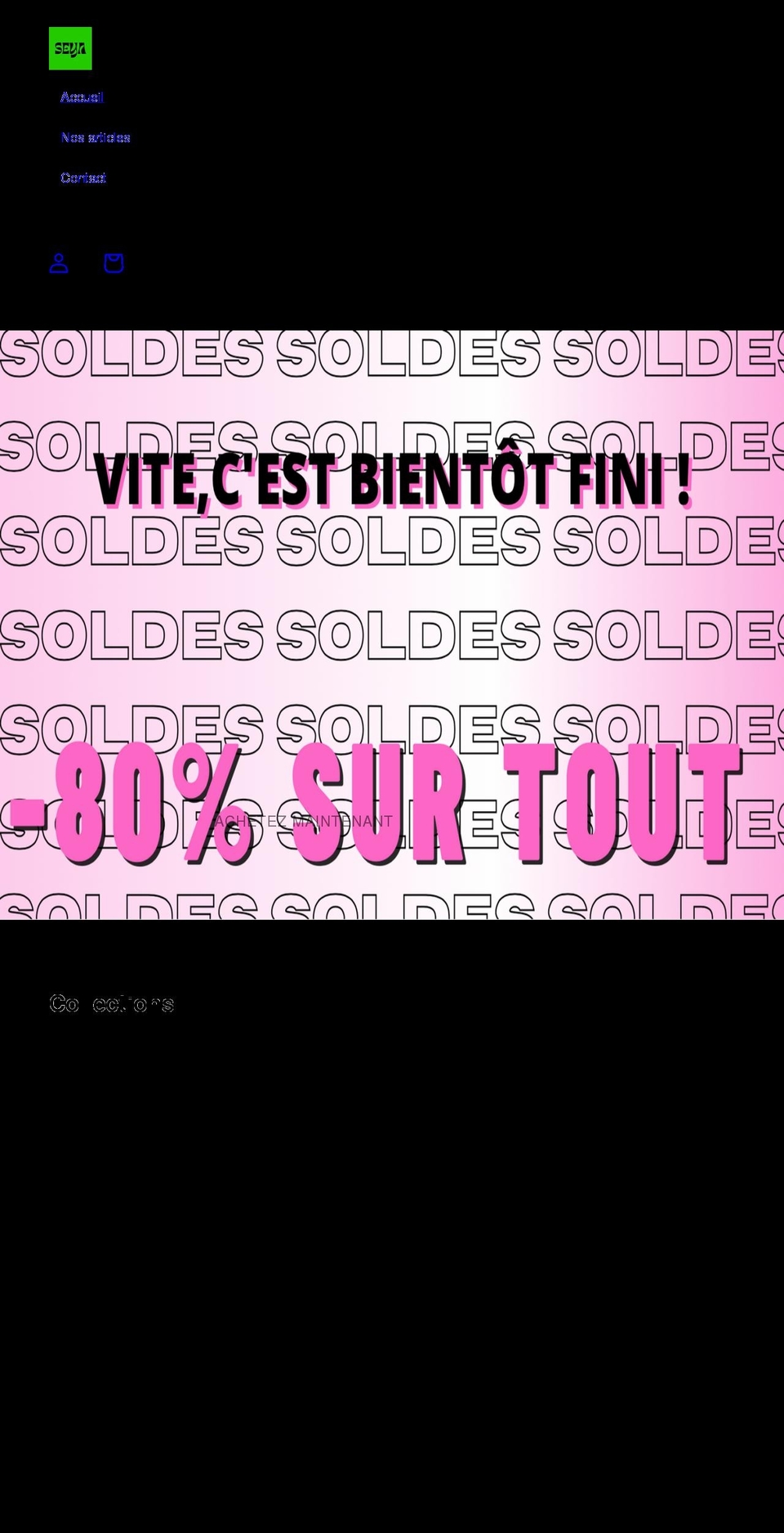 seya-paris.com shopify website screenshot