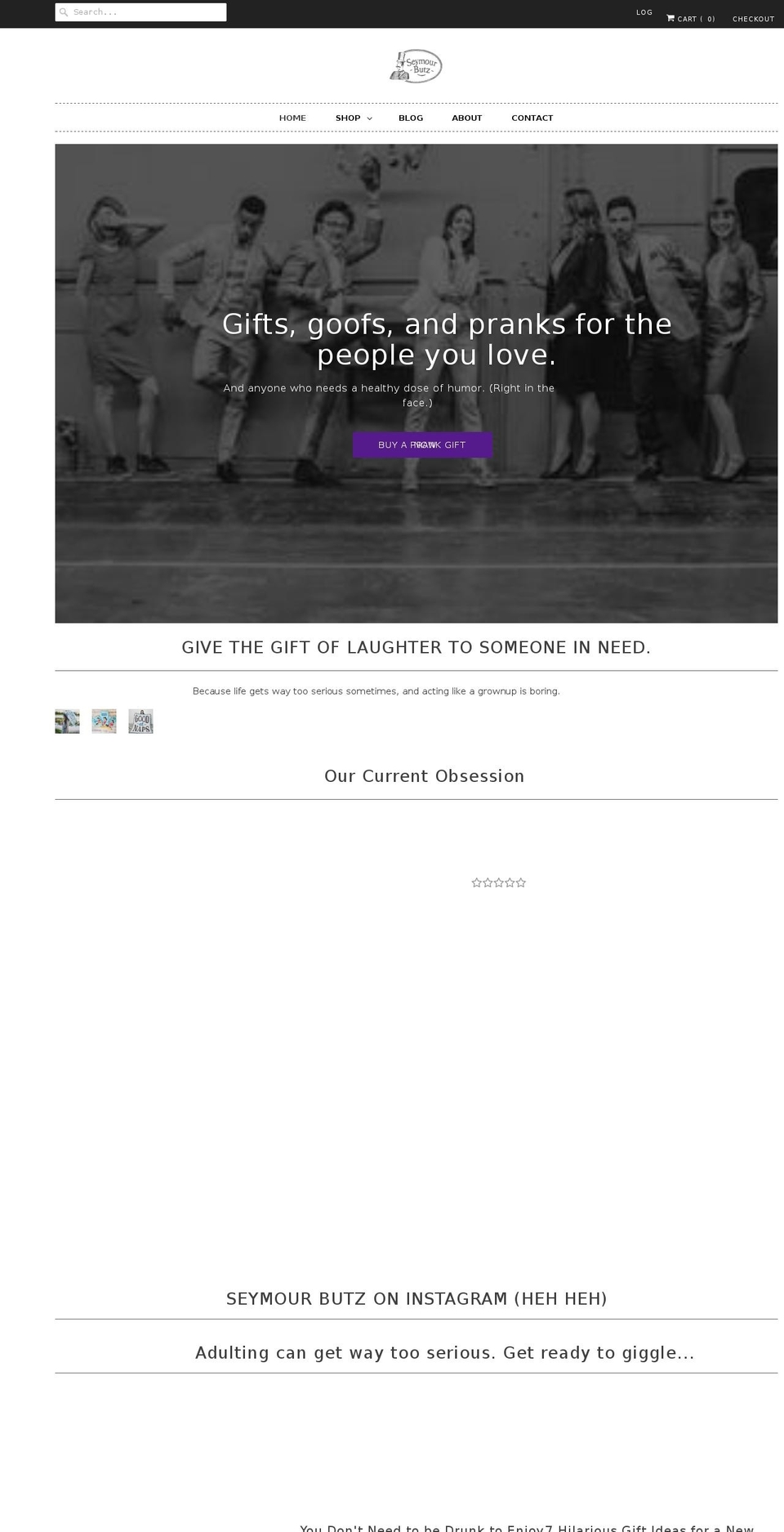 seymourbutz.com shopify website screenshot