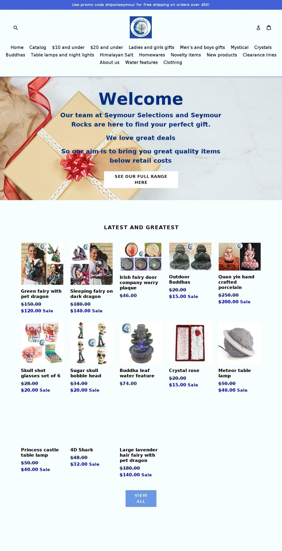 seymourrocks.com shopify website screenshot