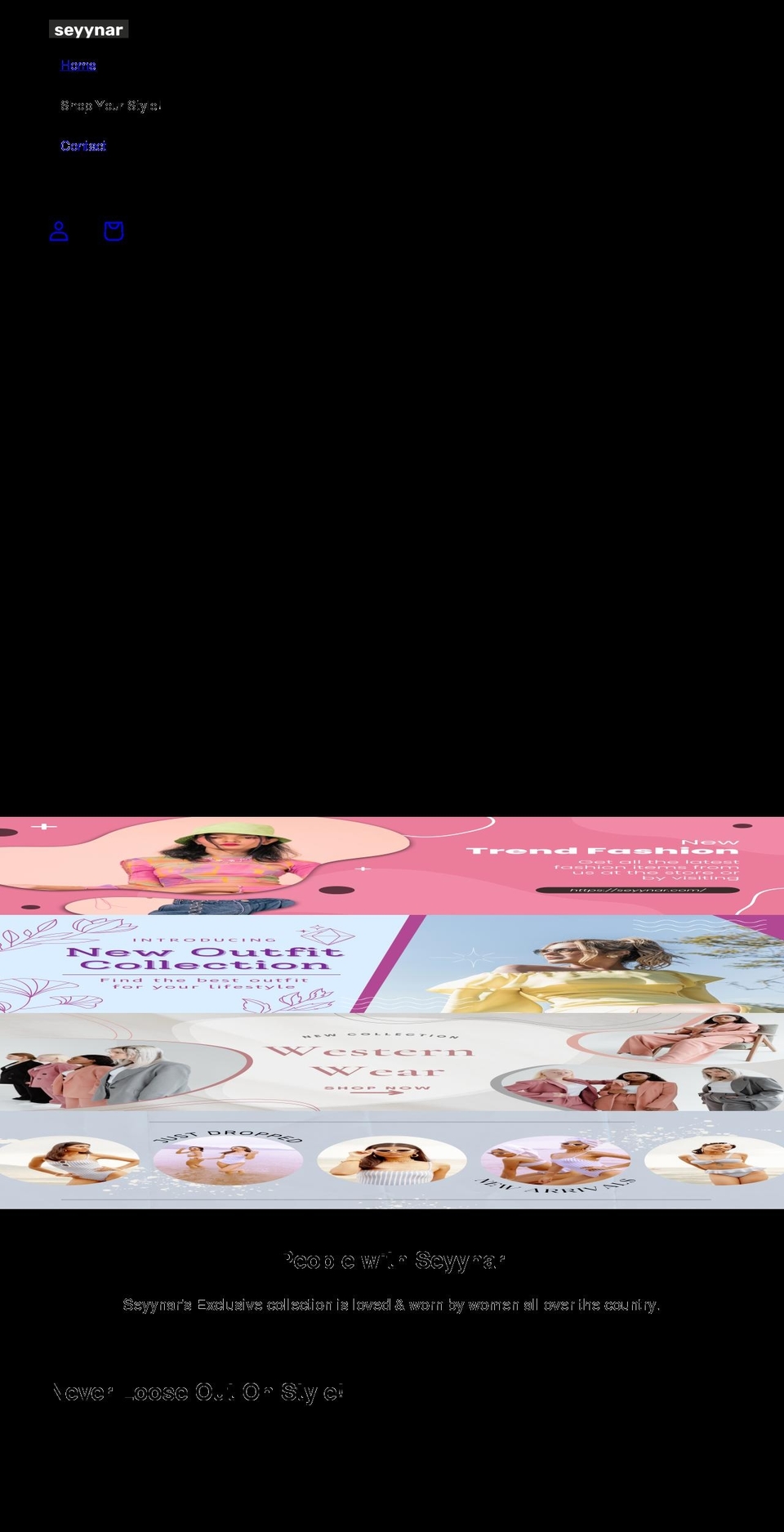 seyynar.com shopify website screenshot