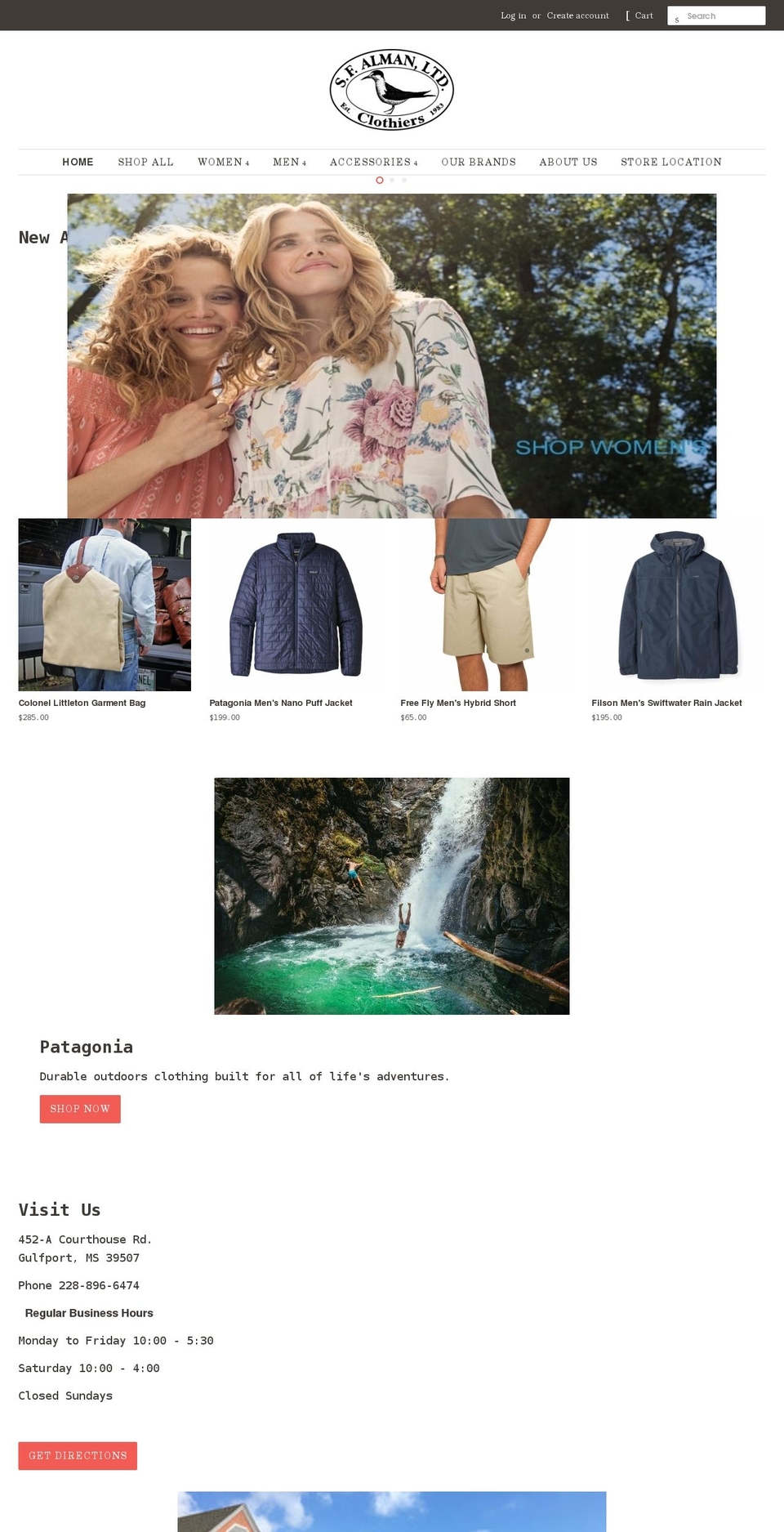 sfalmanltd.com shopify website screenshot