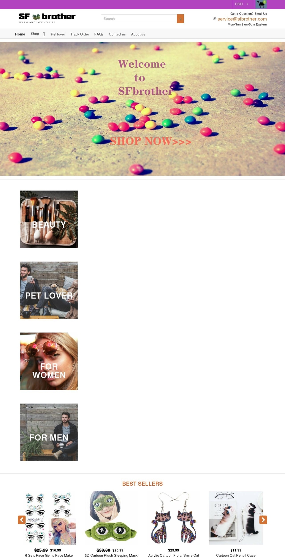 shopify-theme Shopify theme site example sfbrother.com