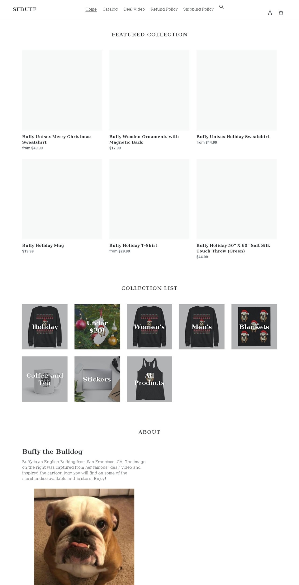 sfbuff.com shopify website screenshot