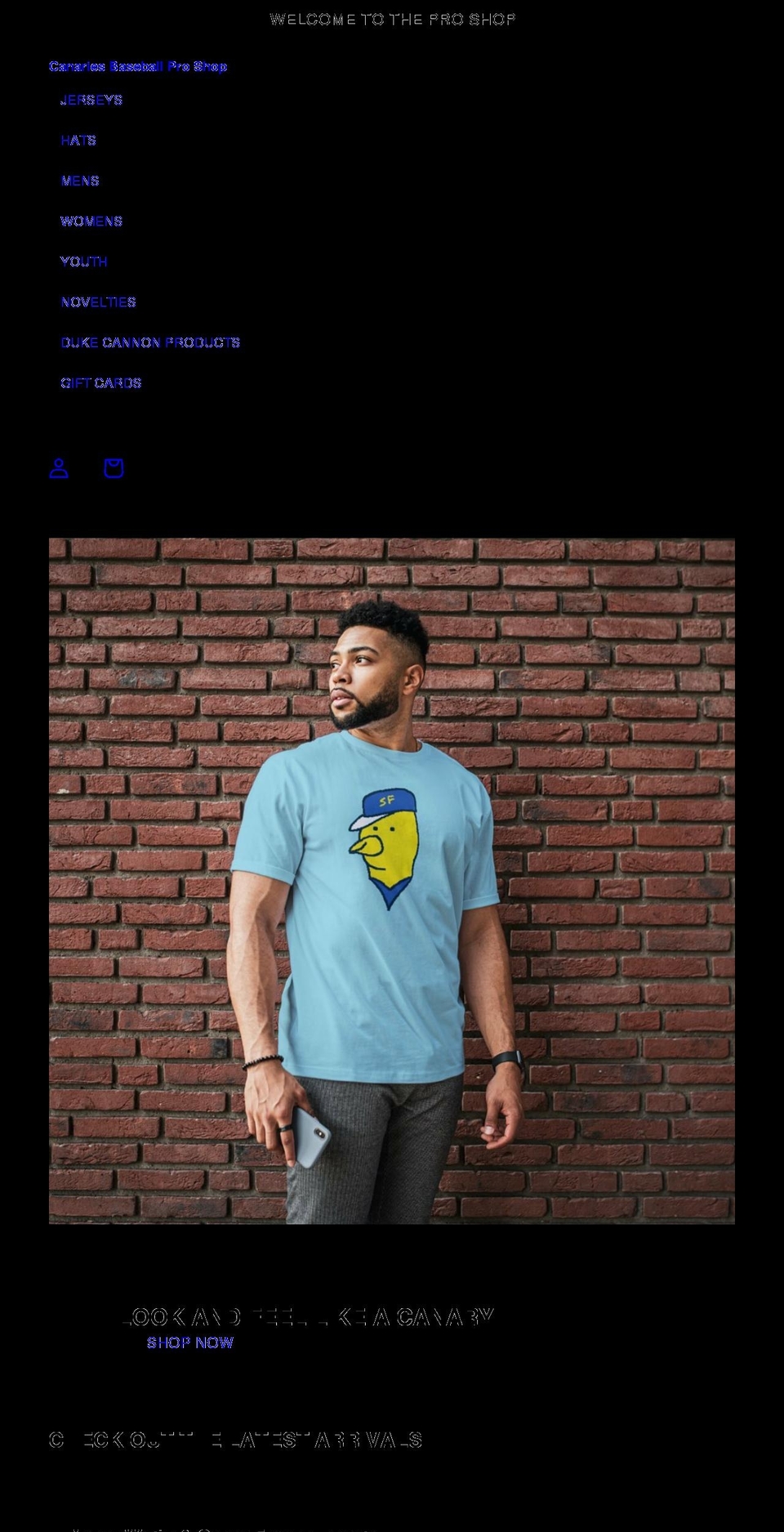 sfcanaries.shop shopify website screenshot