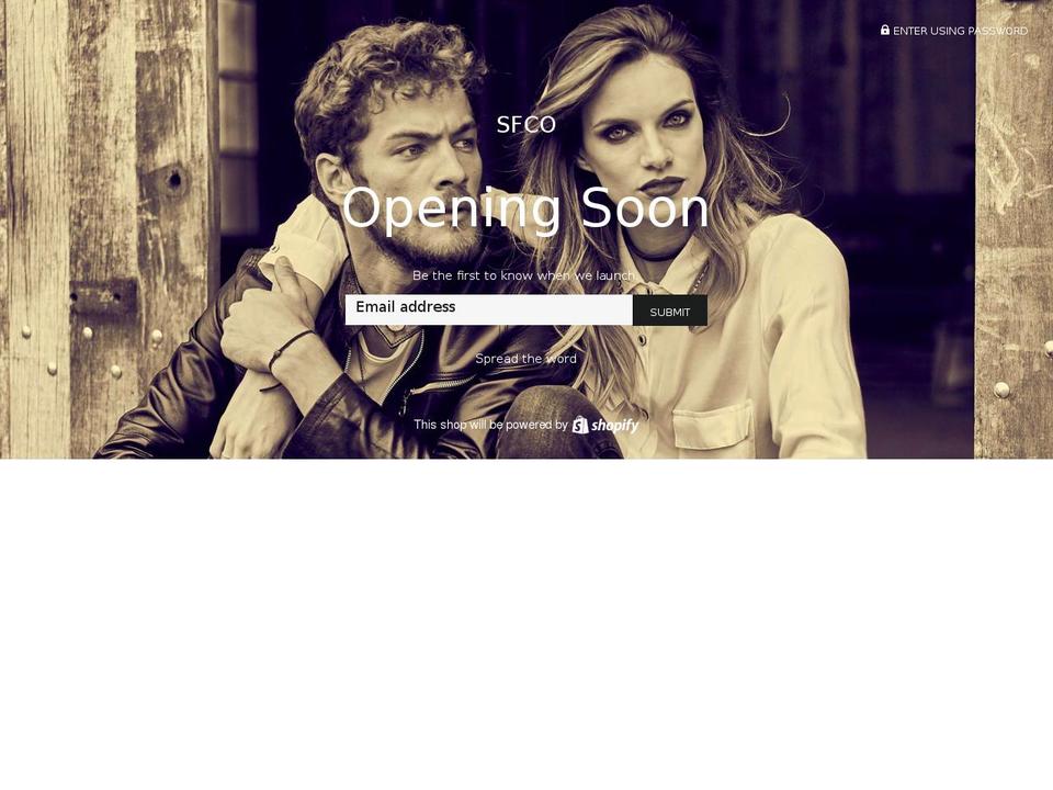 sfcodenim.com — Shopify storefront screenshot
