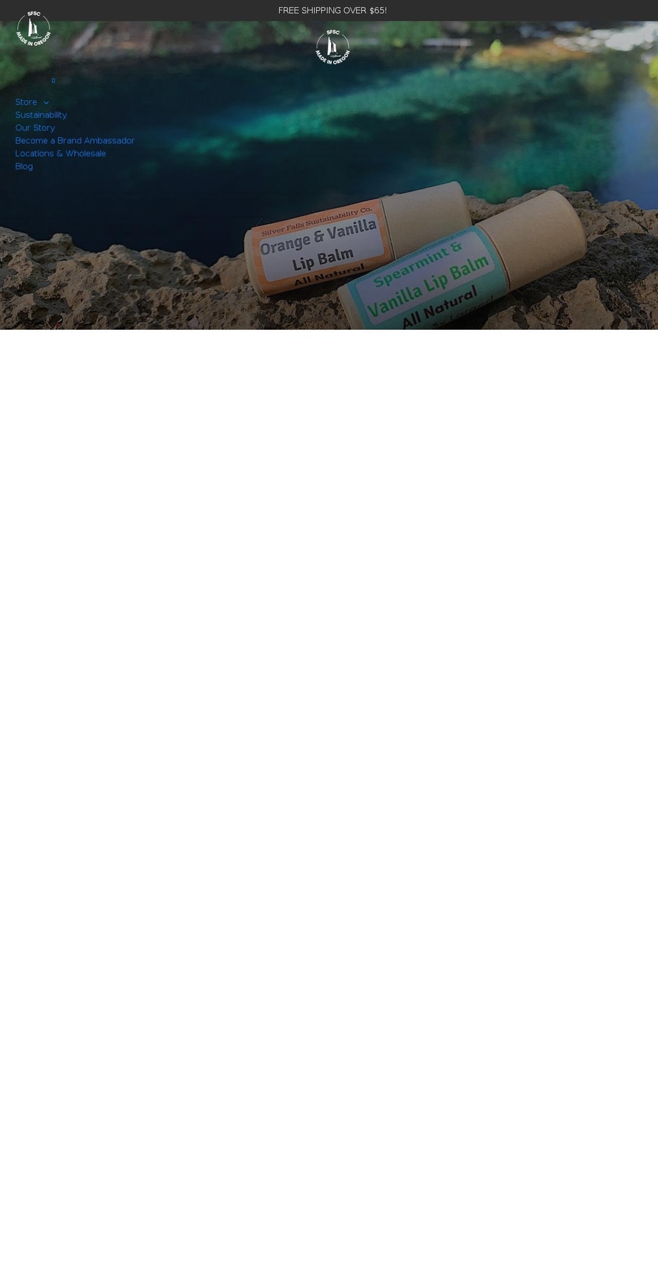 sfsustainable.com shopify website screenshot