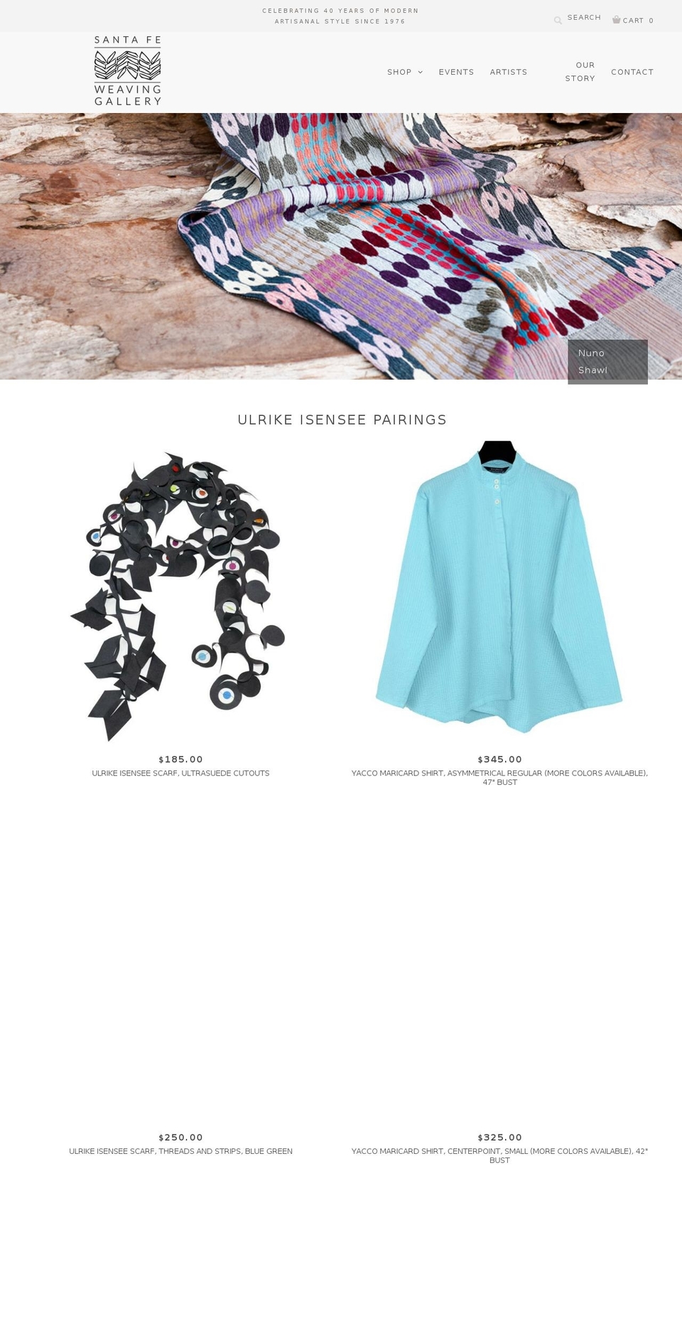 Epic - SFWG Shopify theme site example sfweaving.com