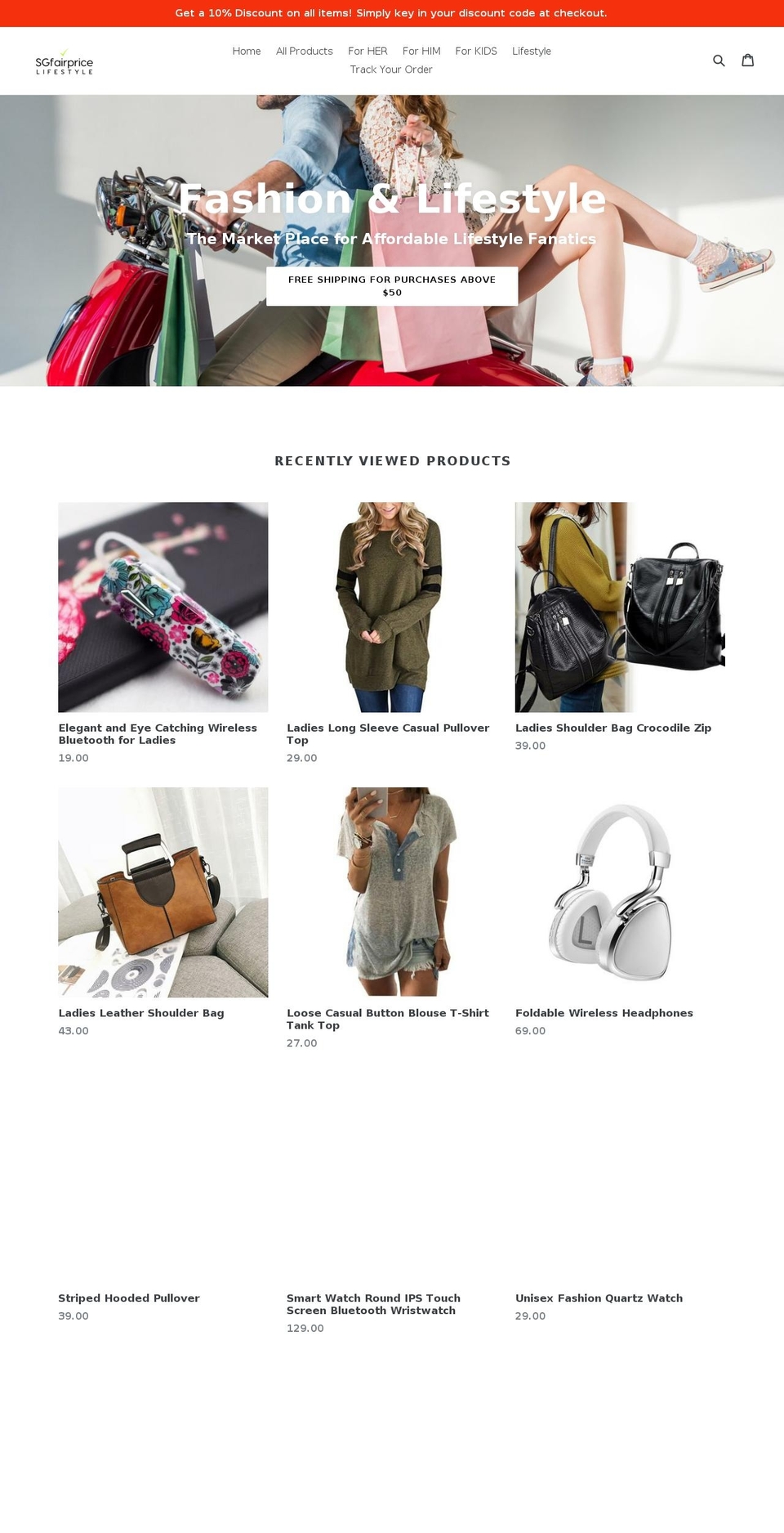 sgfairprice.com — Shopify storefront screenshot