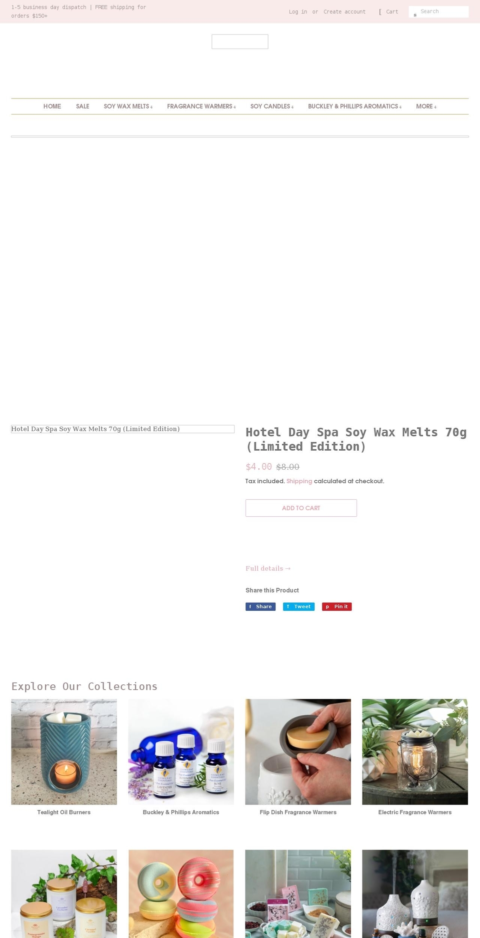 sghomefragrances.com.au shopify website screenshot