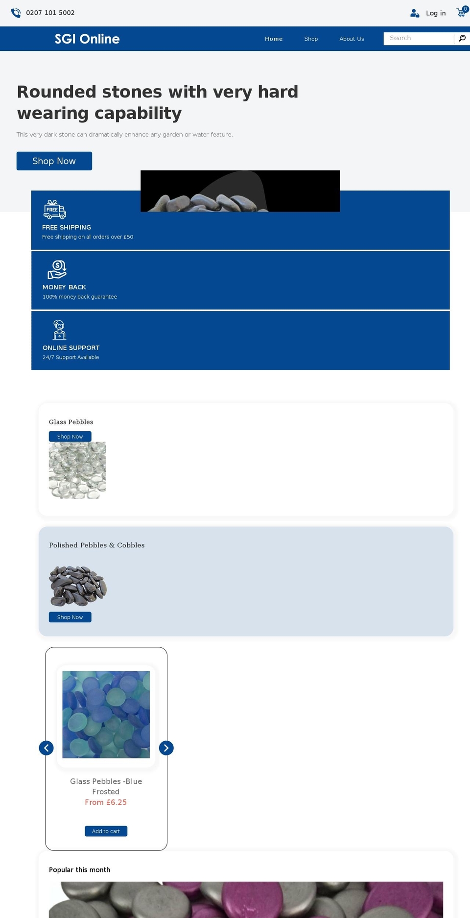sgionline.co.uk shopify website screenshot
