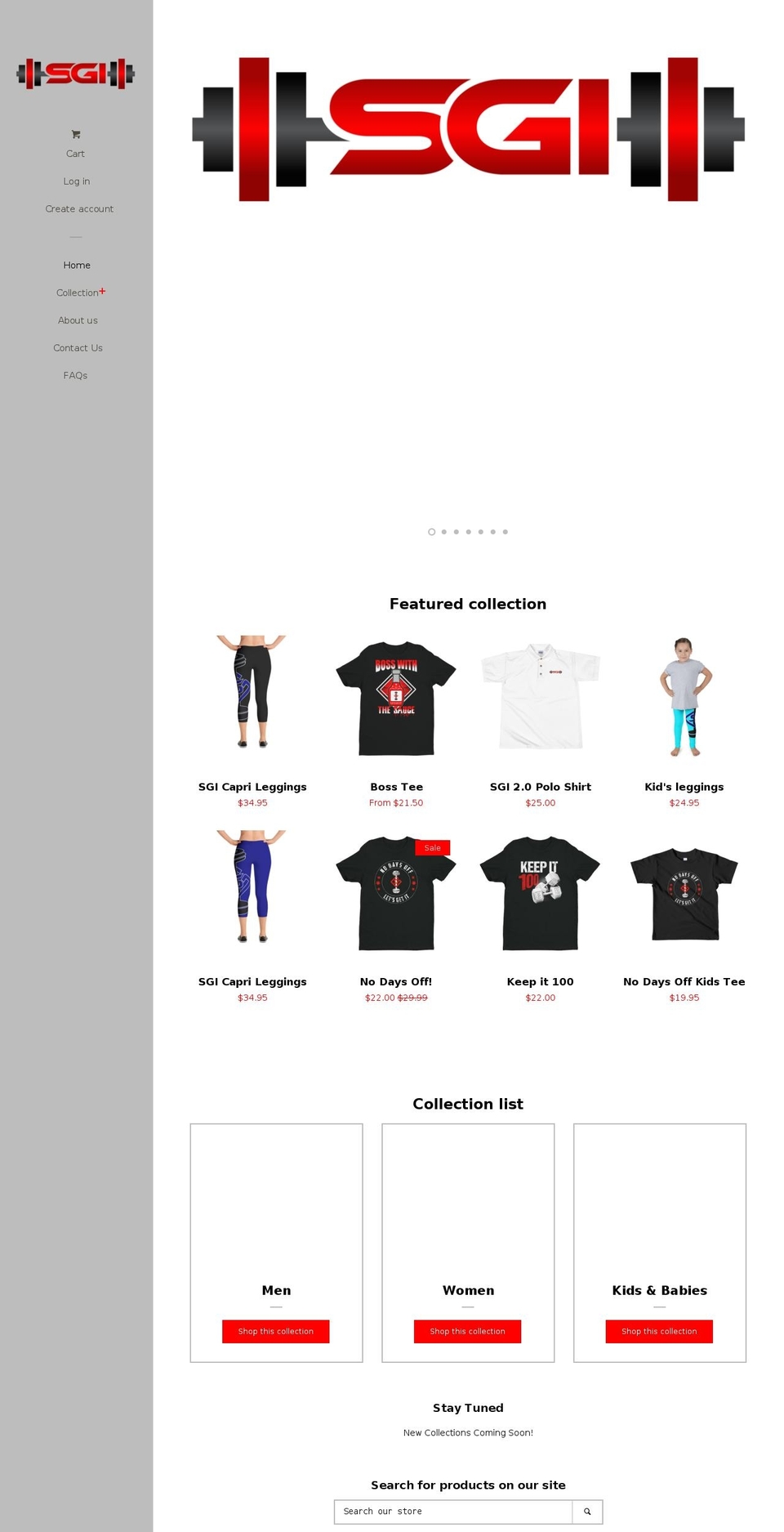sgivets.com shopify website screenshot