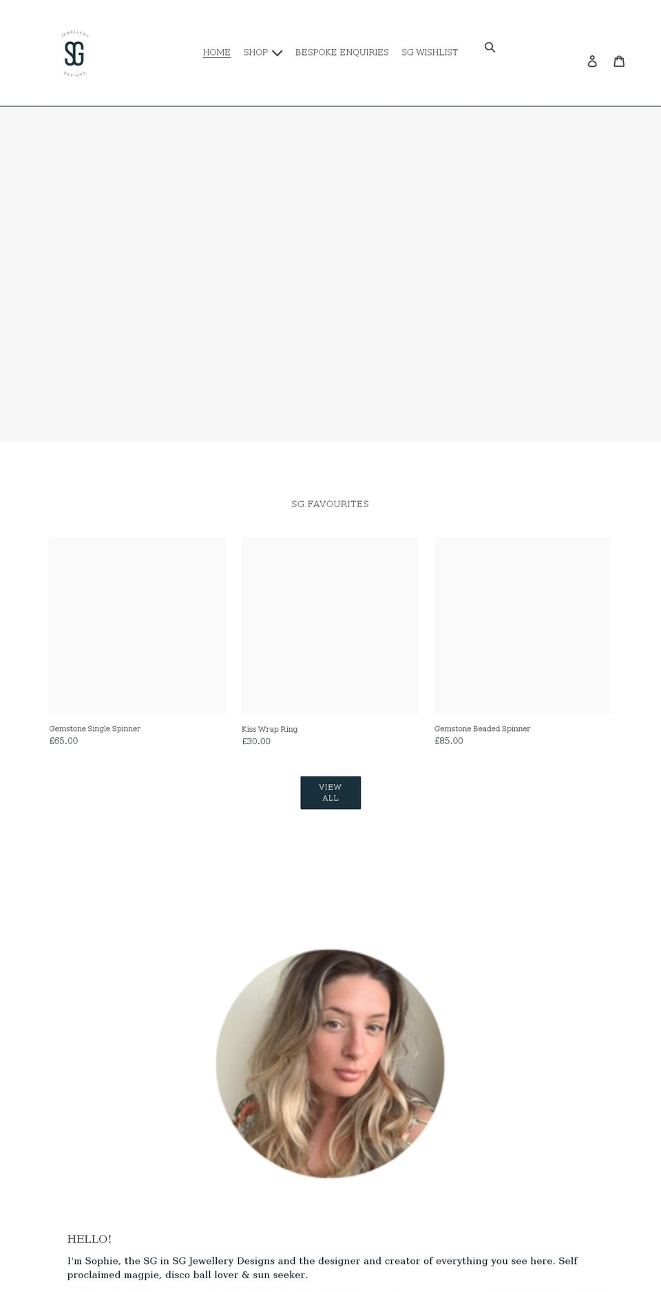 sgjd.uk shopify website screenshot