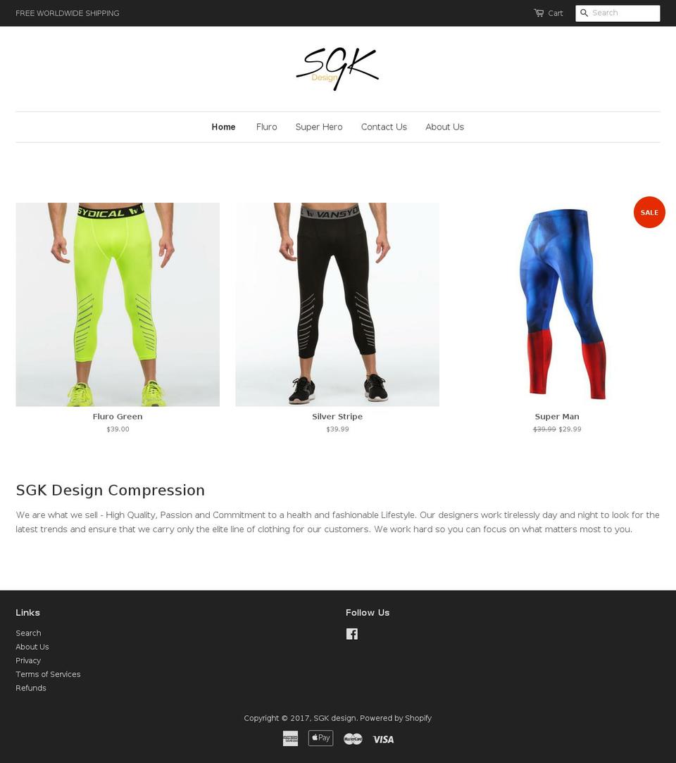 sgkdesign.com shopify website screenshot