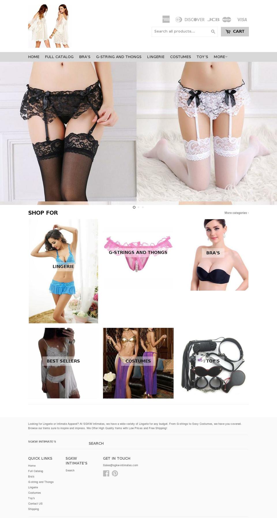 dsl-theme-5-0 Shopify theme site example sgkw-intimates.com