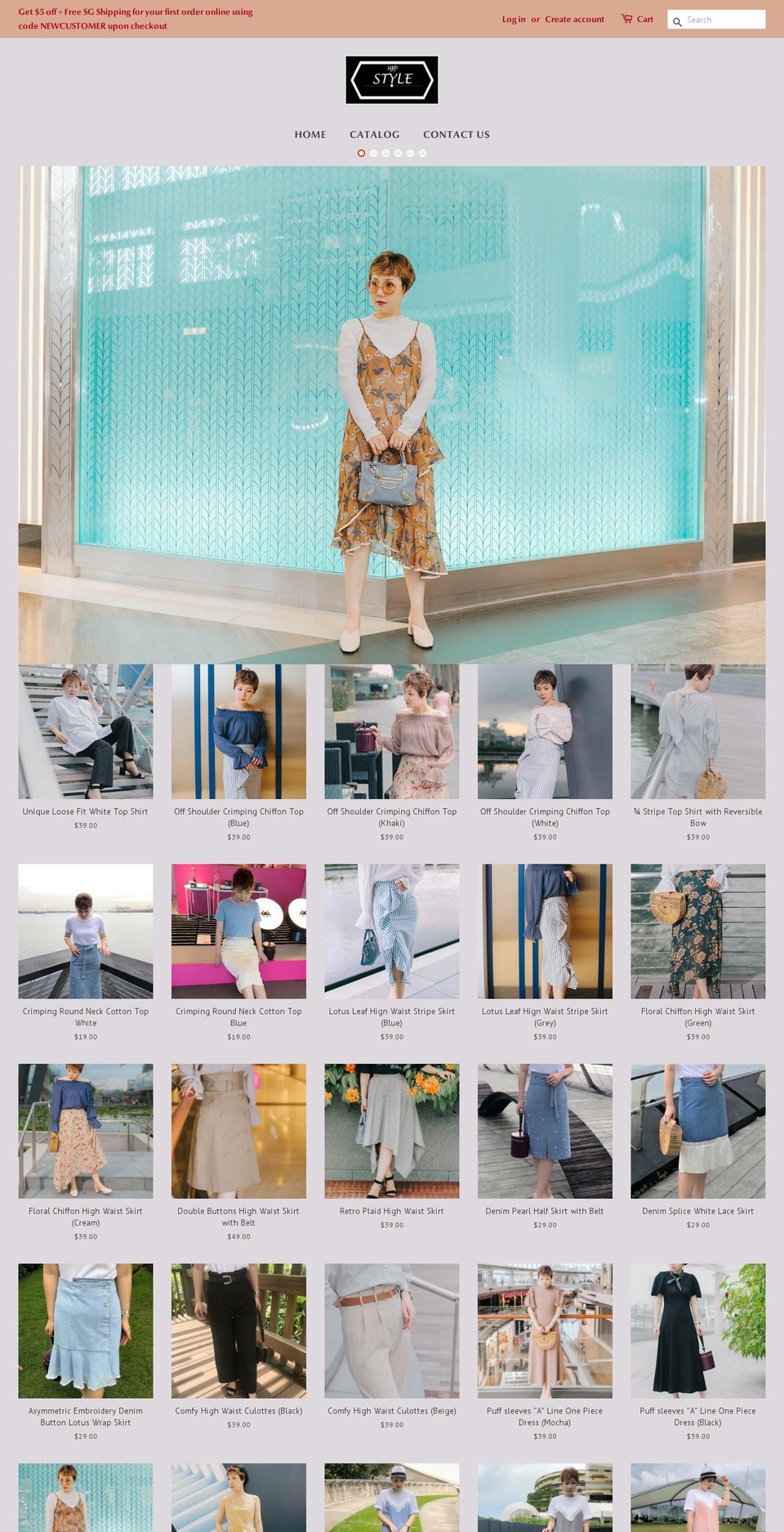 sgpstyle.com — Shopify storefront screenshot