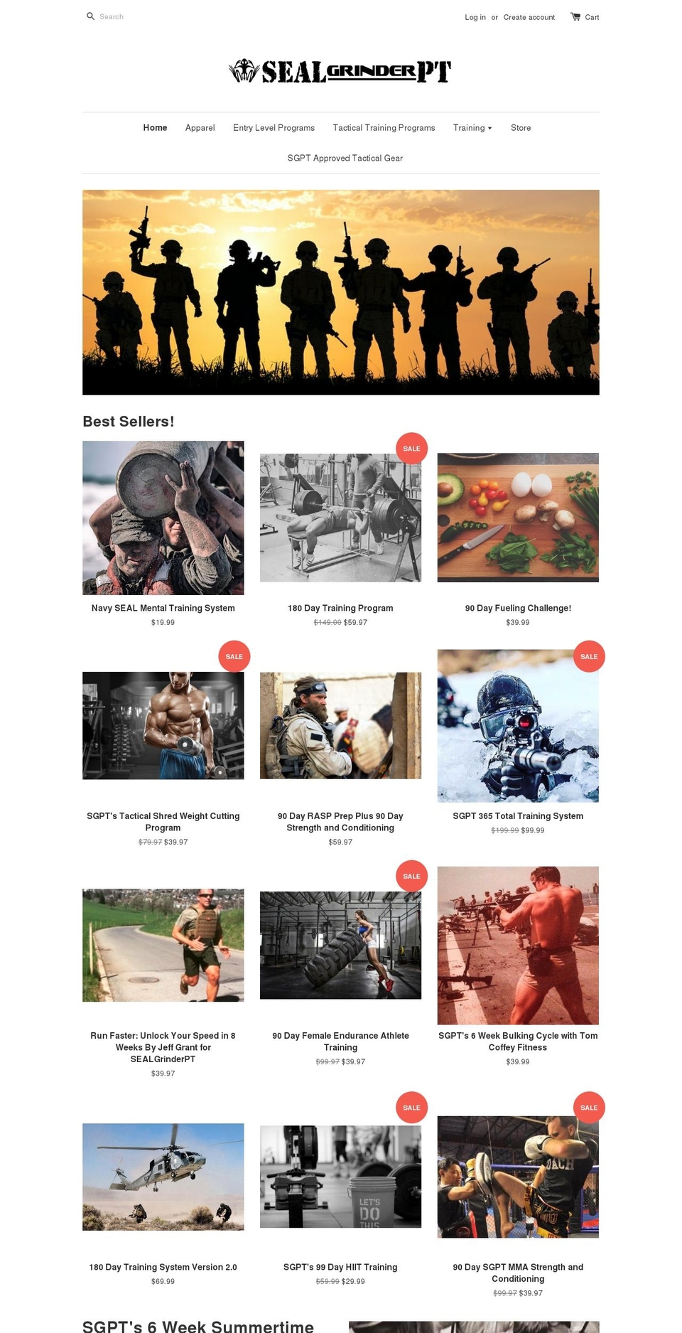 sgptonline.com shopify website screenshot