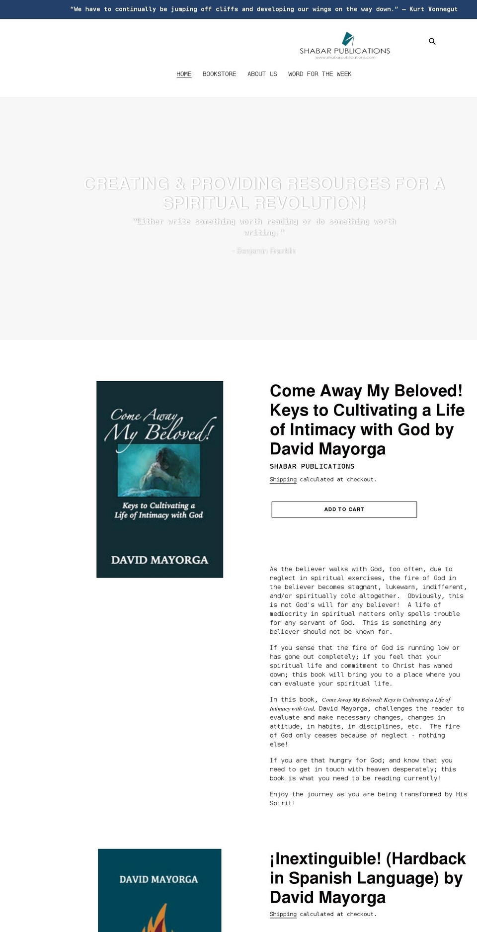 shabarpublications.com shopify website screenshot