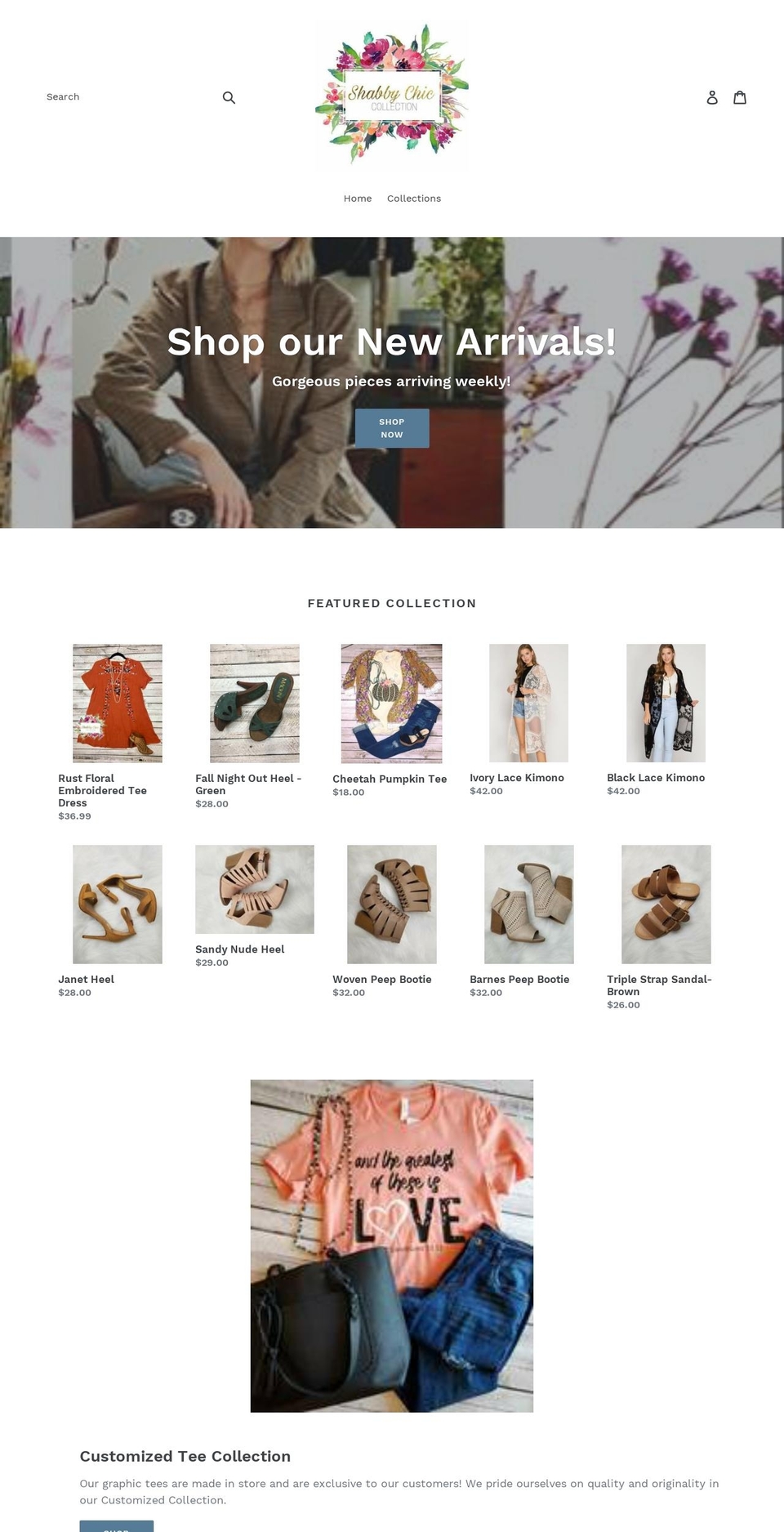 shabbychicco.com shopify website screenshot