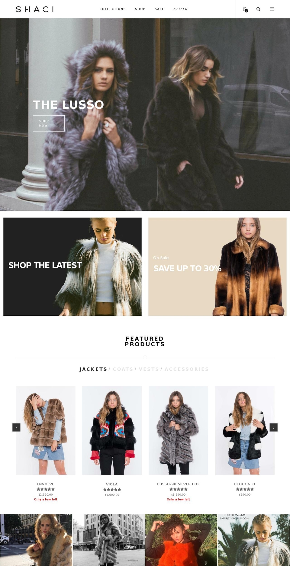 Shaci - Custom Theme (Owl Shop) Shopify theme site example shacci.com
