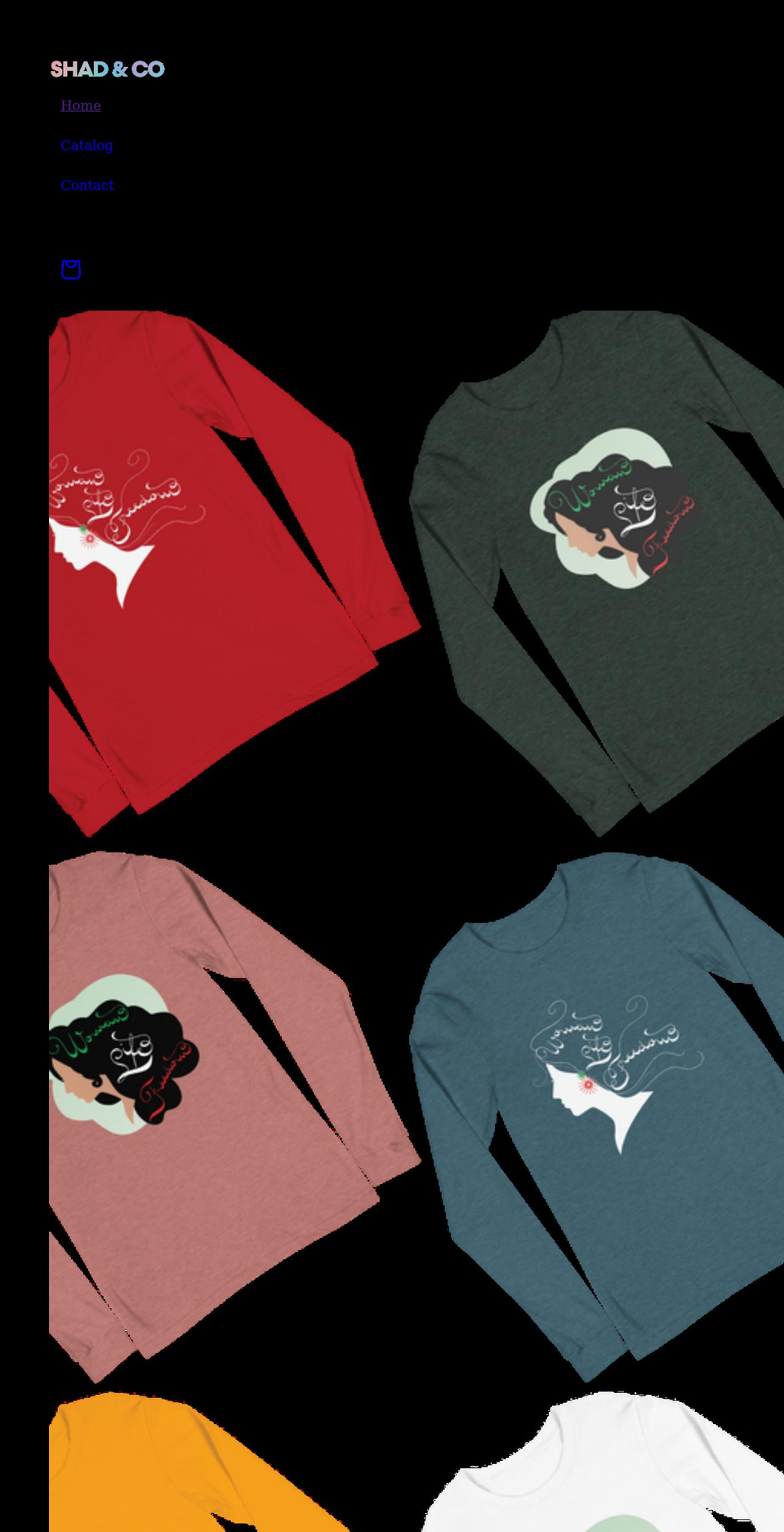 shadandco.com shopify website screenshot