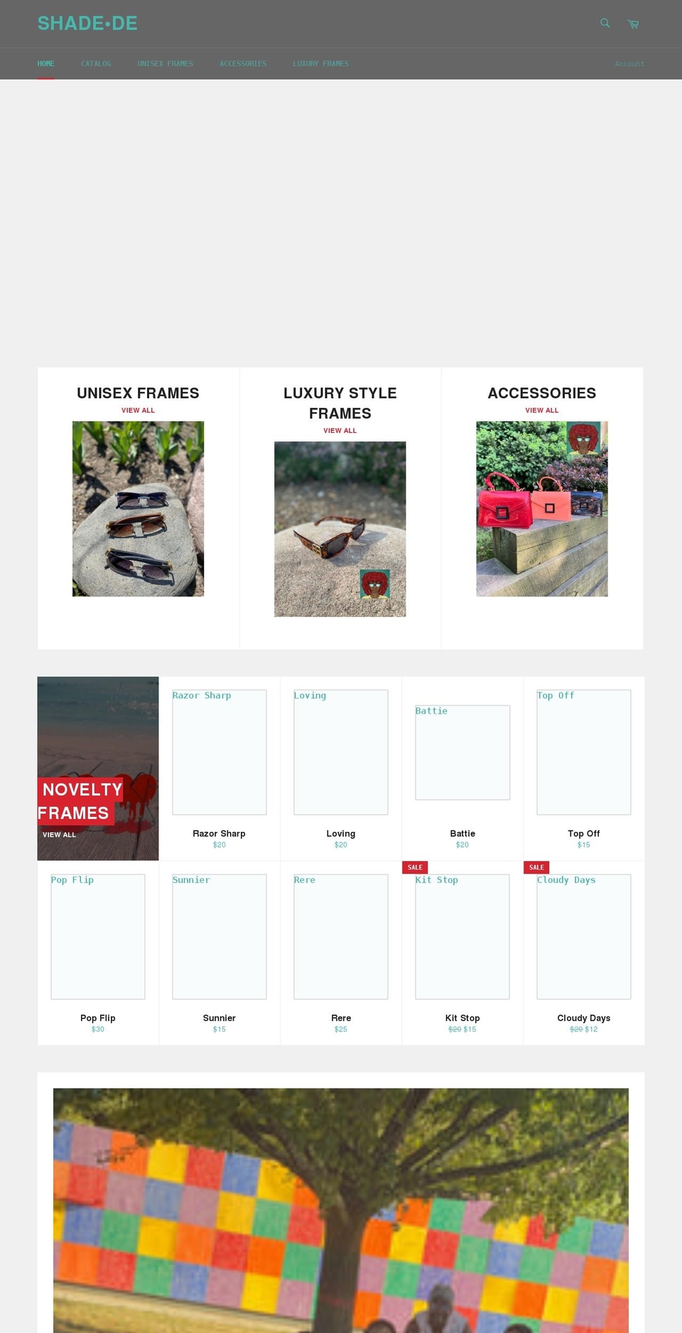 shade-de.com shopify website screenshot
