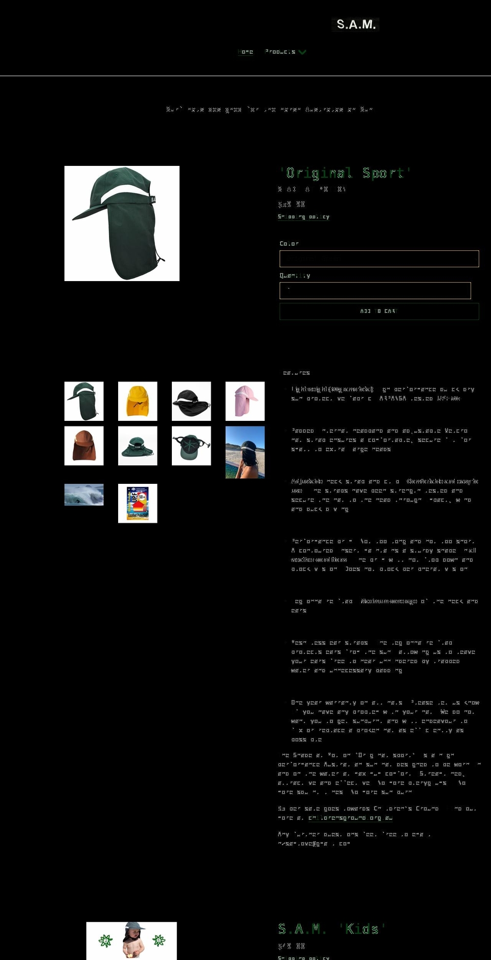 shadeatmotion.com shopify website screenshot