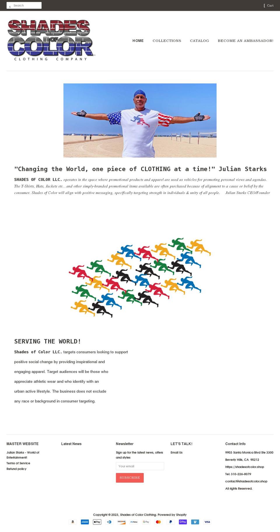 shadesofcolor.shop shopify website screenshot