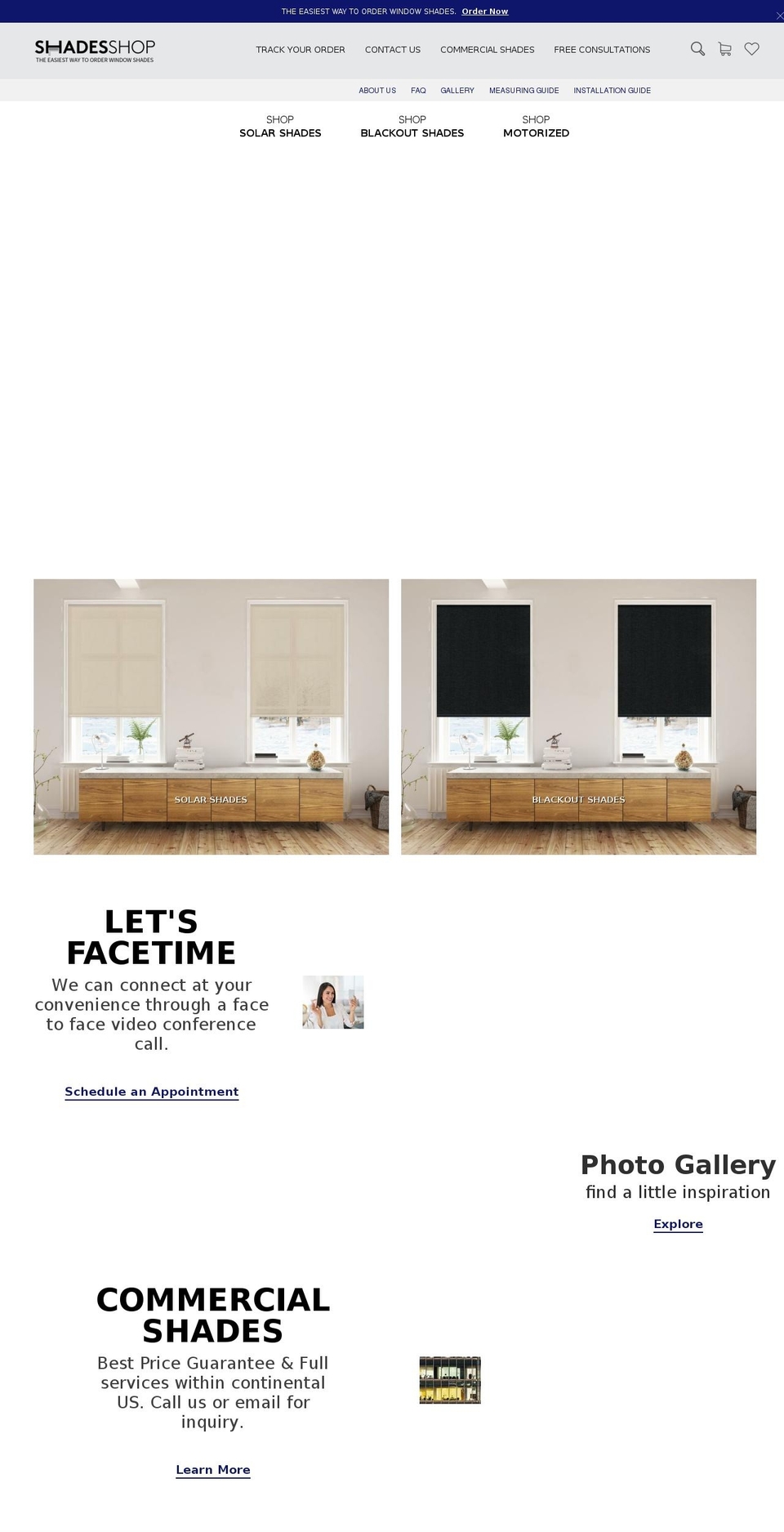 shadesshop.com — Shopify storefront screenshot