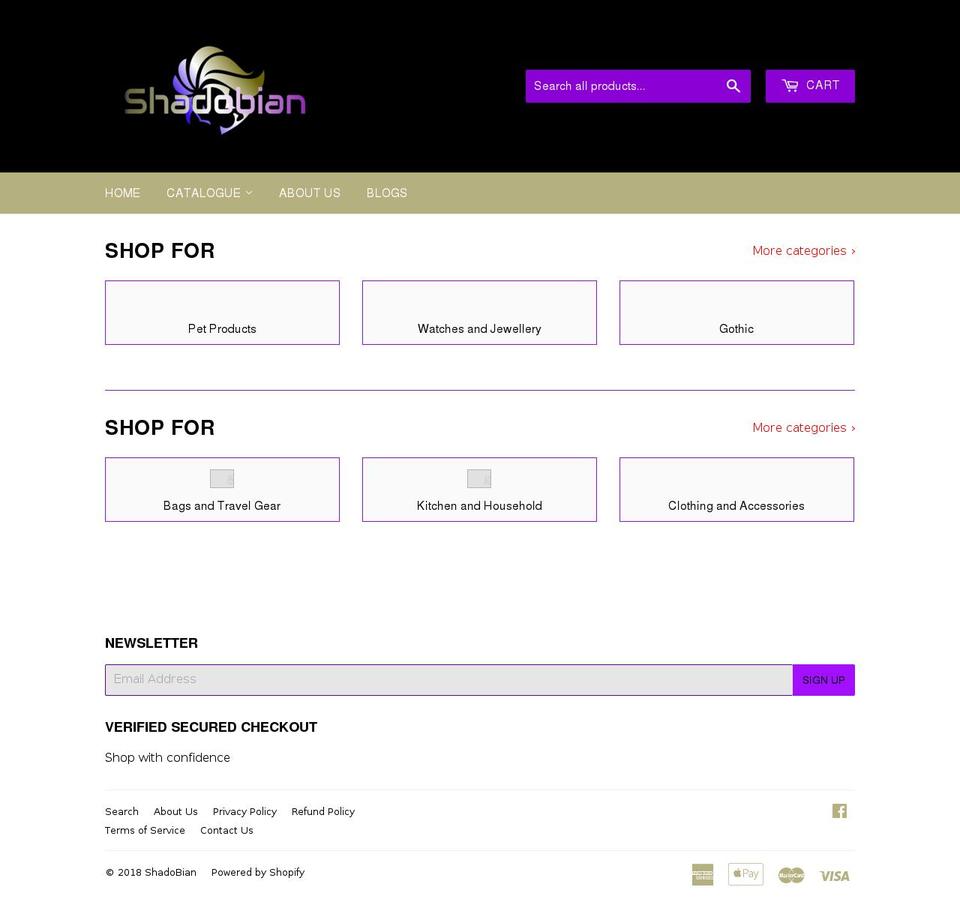 shadobian.com — Shopify storefront screenshot