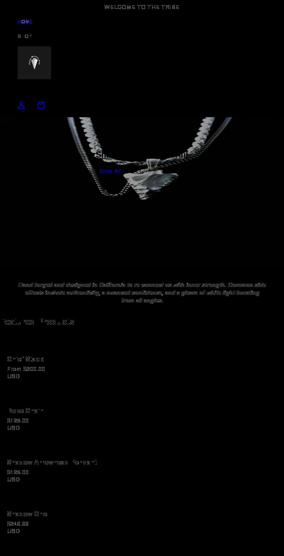 shadowmountaintrail.com shopify website screenshot