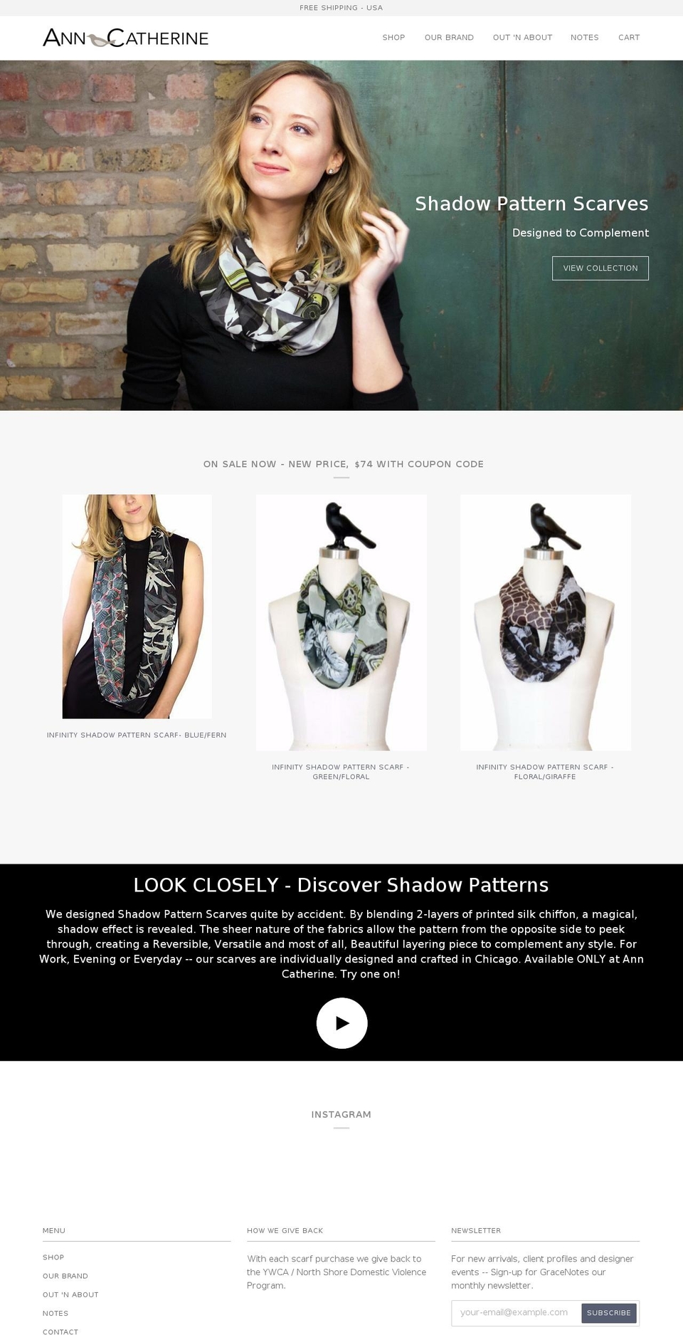 shadowpatterncollection.com shopify website screenshot