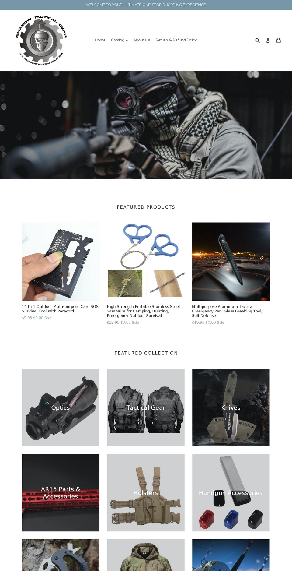 shadowtacticalgear.com — Shopify storefront screenshot