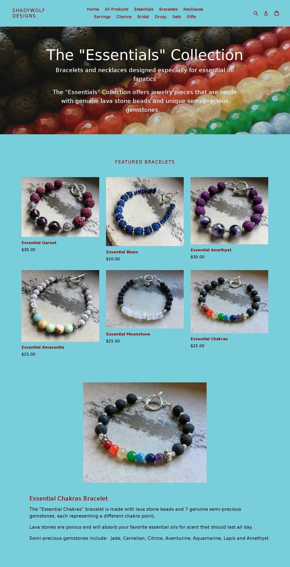 shadywolfdesigns.com — Shopify storefront screenshot