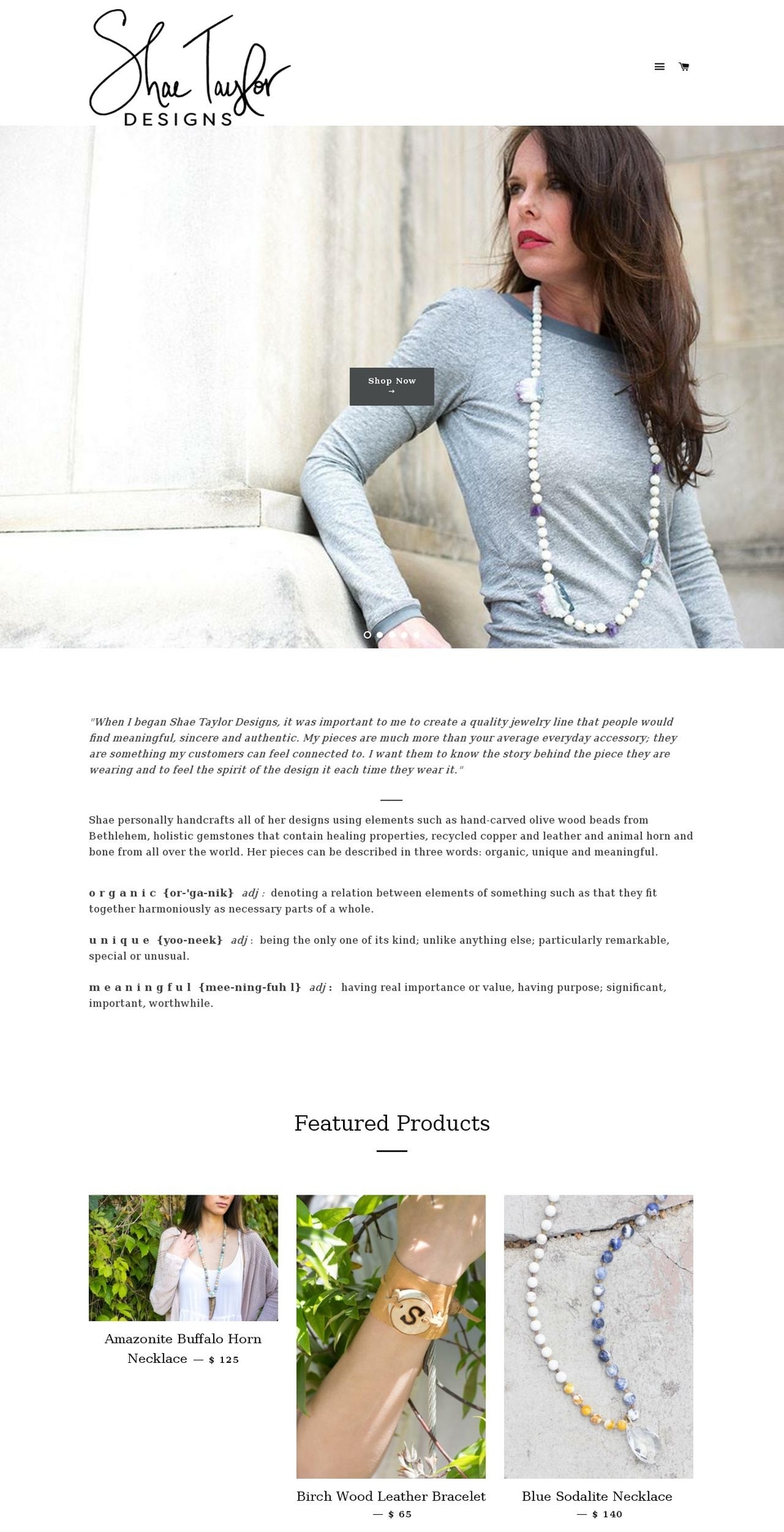 shaetaylor-designs.com shopify website screenshot