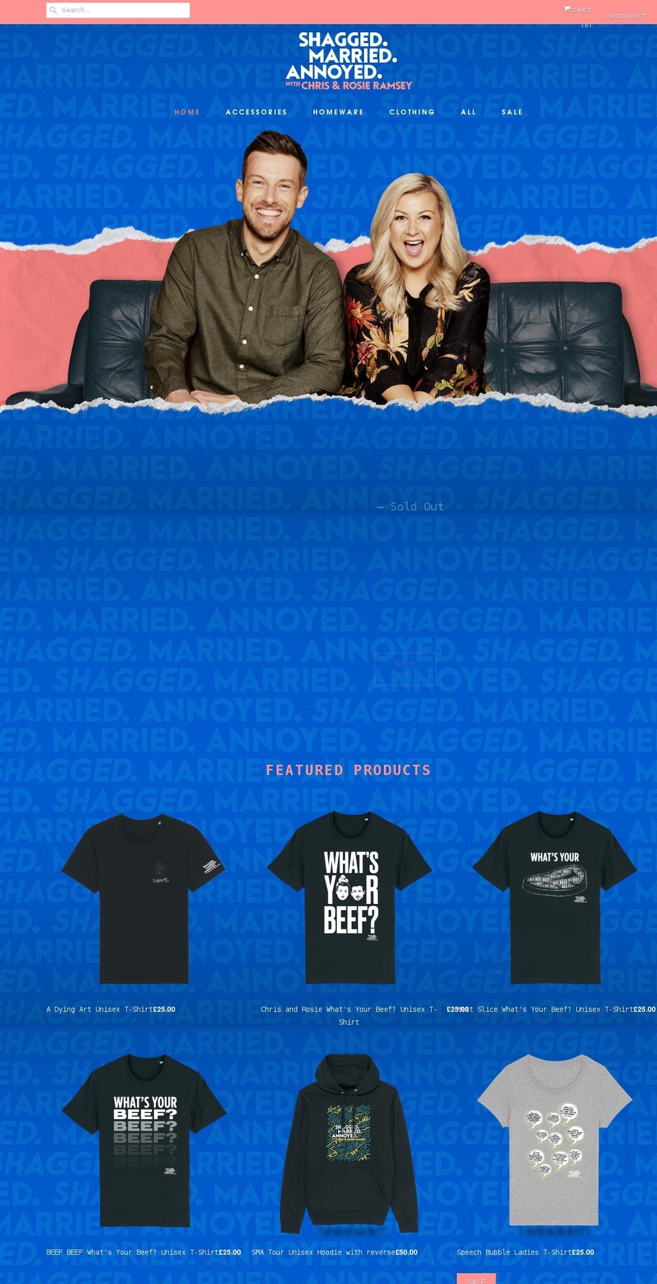 shaggedmarriedannoyedshop.com shopify website screenshot